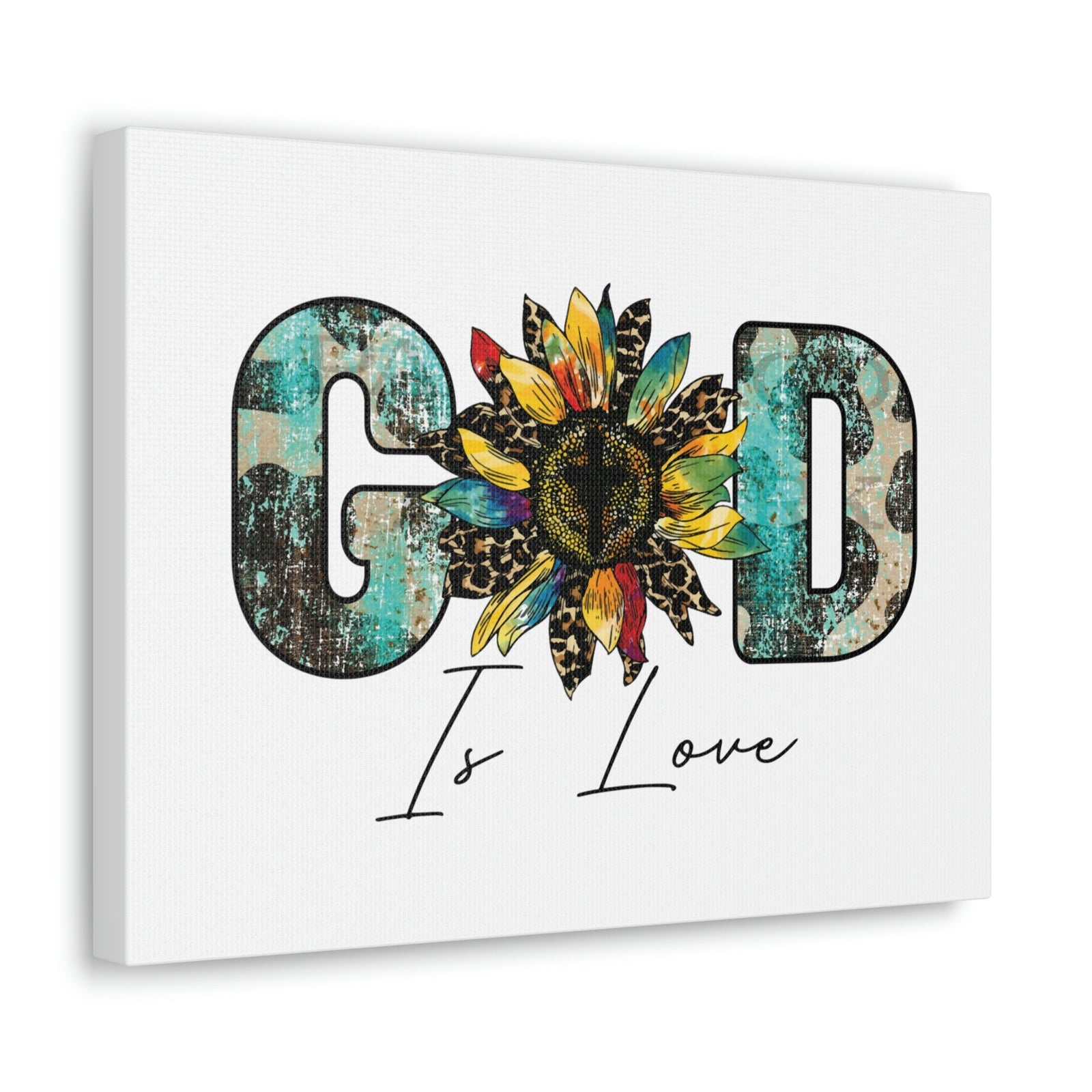Scripture Walls God Is Love 1 John 4:16 Blue Christian Wall Art Bible Verse Print Ready to Hang Unframed-Express Your Love Gifts