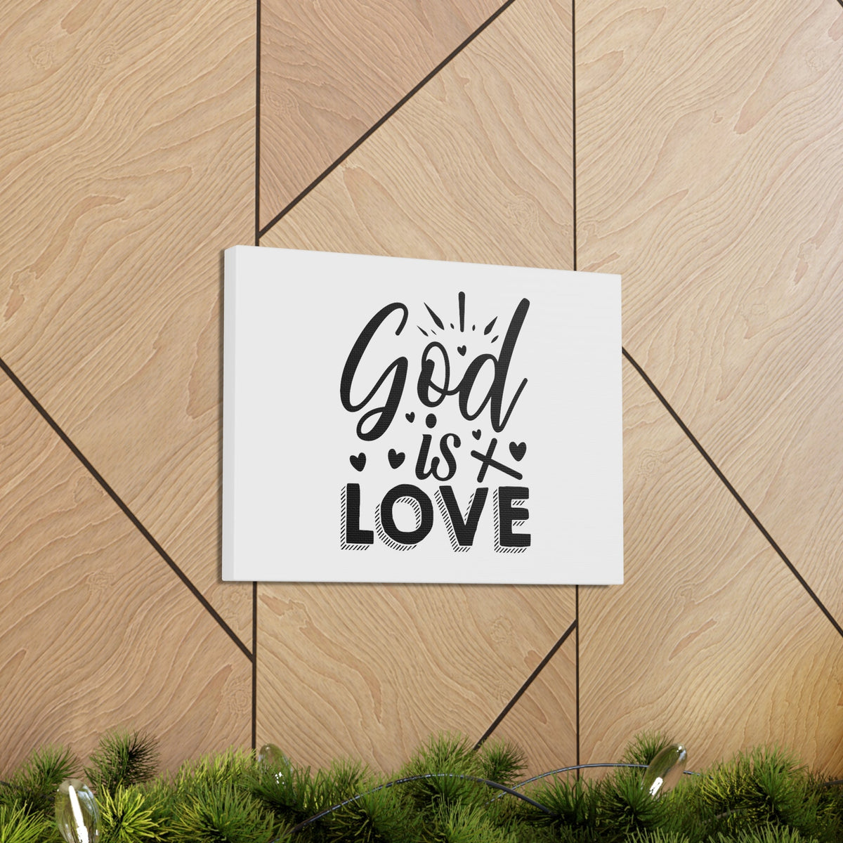 Scripture Walls God Is Love 1 John 4:16 Hearts Christian Wall Art Bible Verse Print Ready to Hang Unframed-Express Your Love Gifts