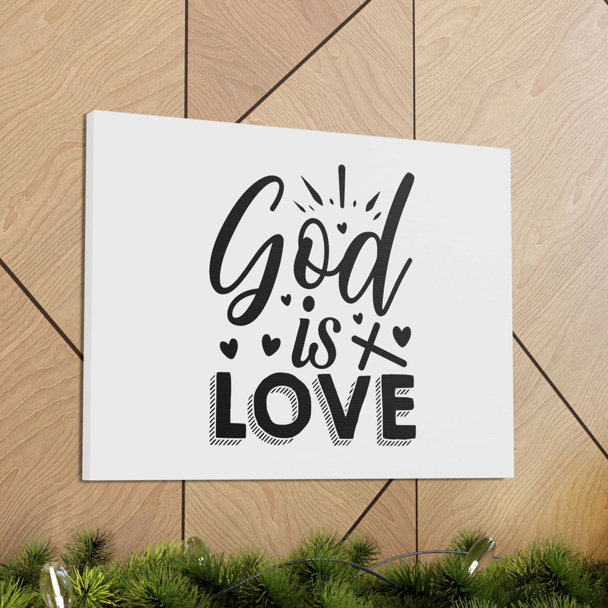 Scripture Walls God Is Love 1 John 4:16 Hearts Christian Wall Art Bible Verse Print Ready to Hang Unframed-Express Your Love Gifts