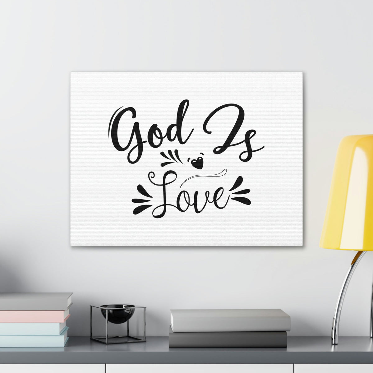 Scripture Walls God Is Love 1 John 4:8 Beating Heart Christian Wall Art Bible Verse Print Ready to Hang Unframed-Express Your Love Gifts