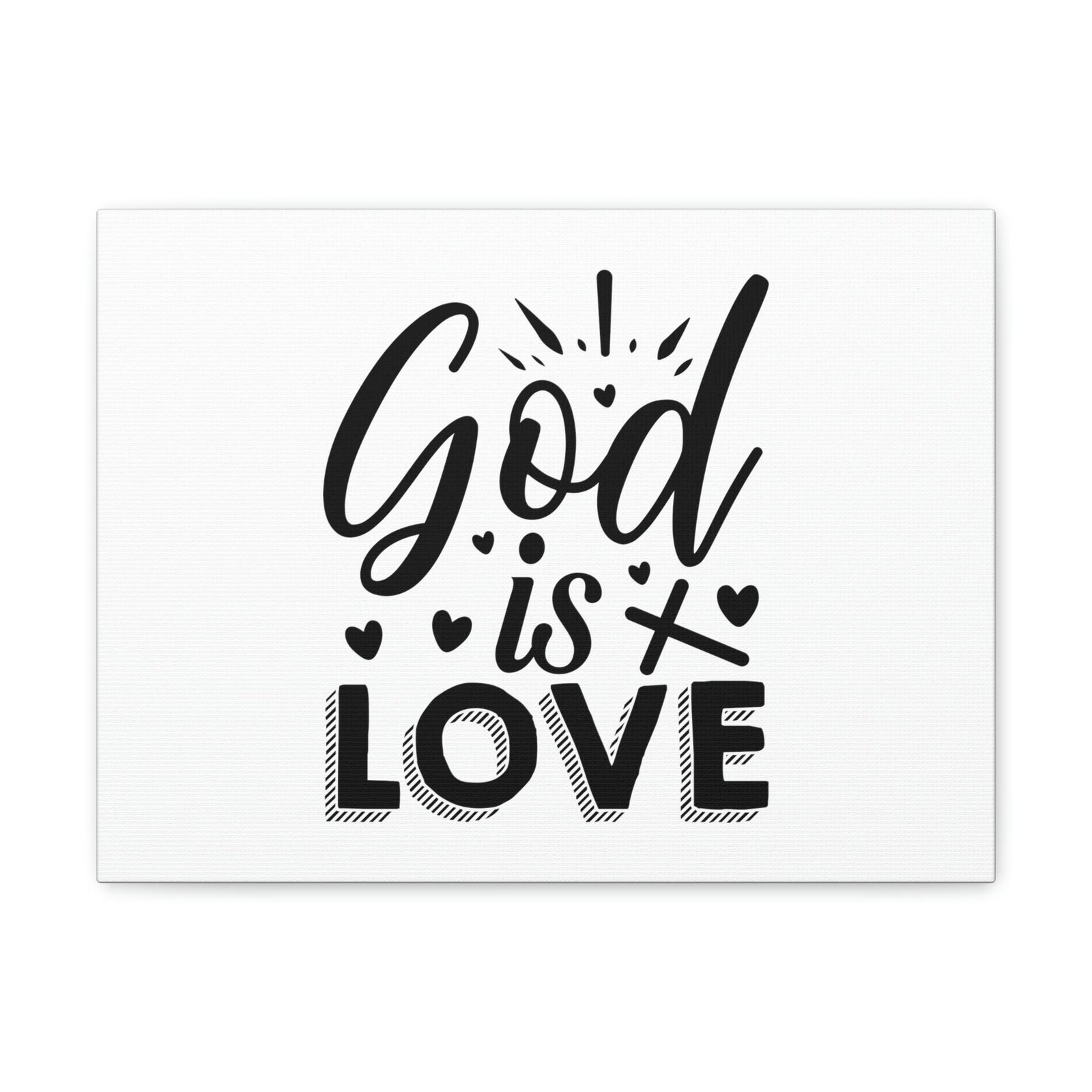 Scripture Walls God Is Love 1 John 4:8 Cross Christian Wall Art Bible Verse Print Ready to Hang Unframed-Express Your Love Gifts