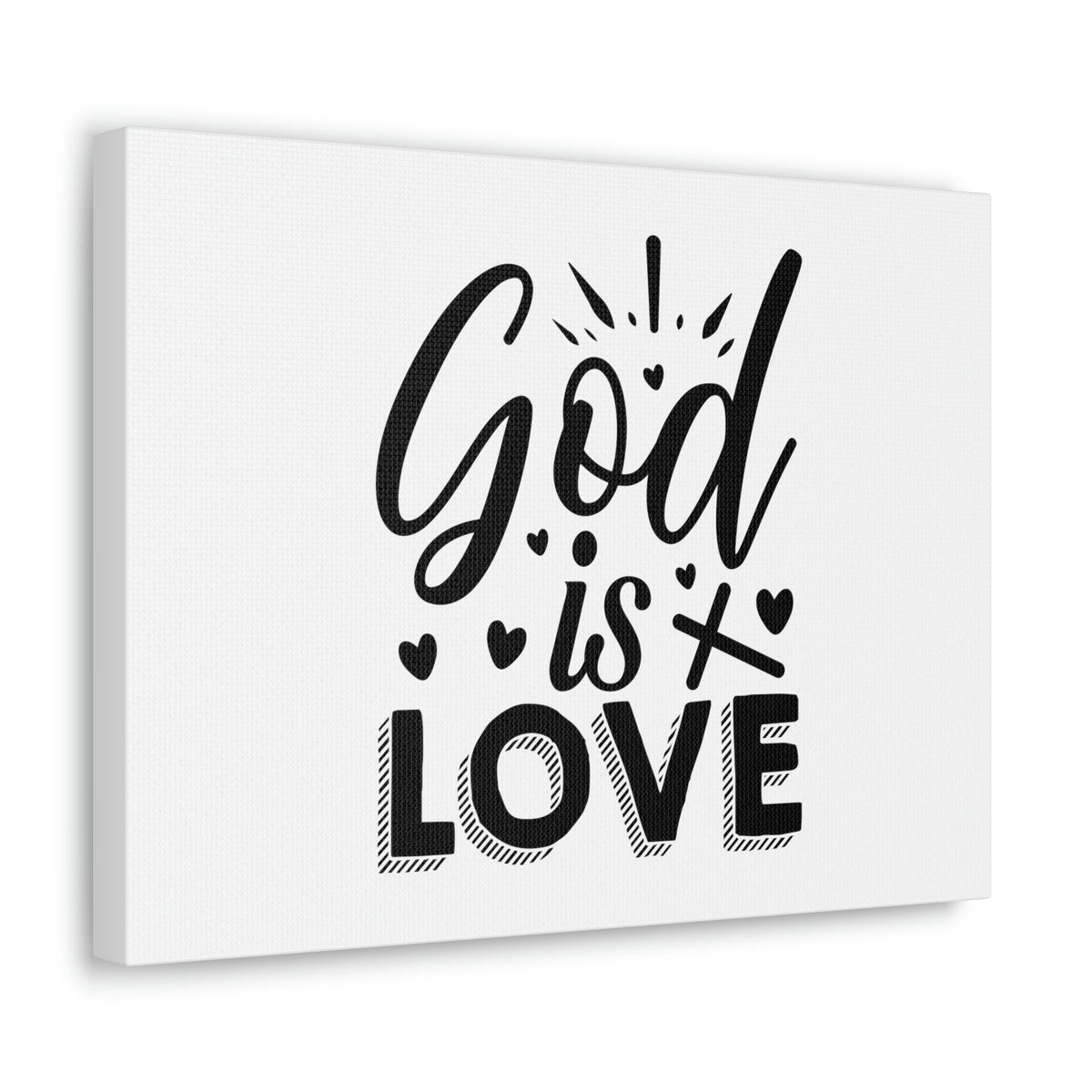Scripture Walls God Is Love 1 John 4:8 Cross Christian Wall Art Bible Verse Print Ready to Hang Unframed-Express Your Love Gifts