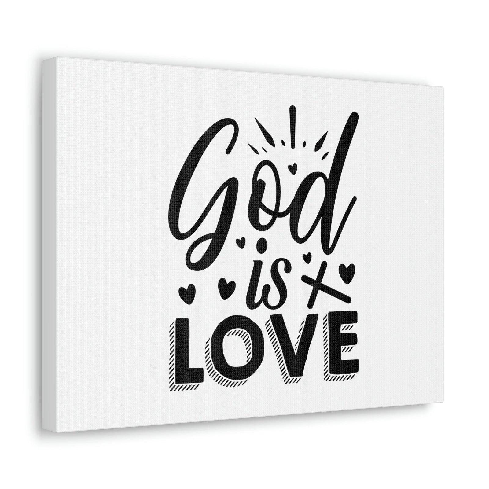 Scripture Walls God Is Love 1 John 4:8 Cross Christian Wall Art Bible Verse Print Ready to Hang Unframed-Express Your Love Gifts