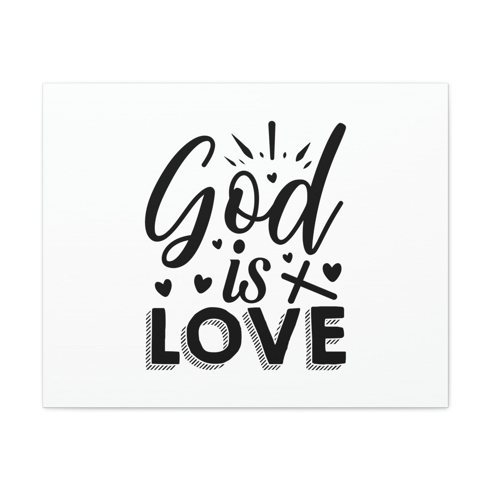 Scripture Walls God Is Love 1 John 4:8 Cross Christian Wall Art Bible Verse Print Ready to Hang Unframed-Express Your Love Gifts