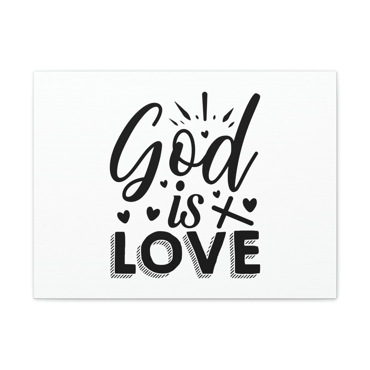 Scripture Walls God Is Love 1 John 4:8 Cross Christian Wall Art Bible Verse Print Ready to Hang Unframed-Express Your Love Gifts