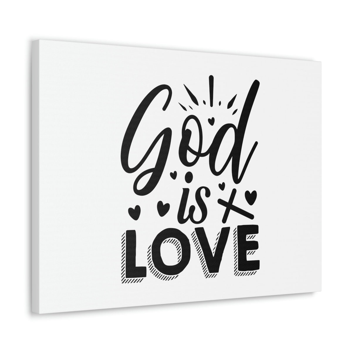 Scripture Walls God Is Love 1 John 4:8 Cross Christian Wall Art Bible Verse Print Ready to Hang Unframed-Express Your Love Gifts