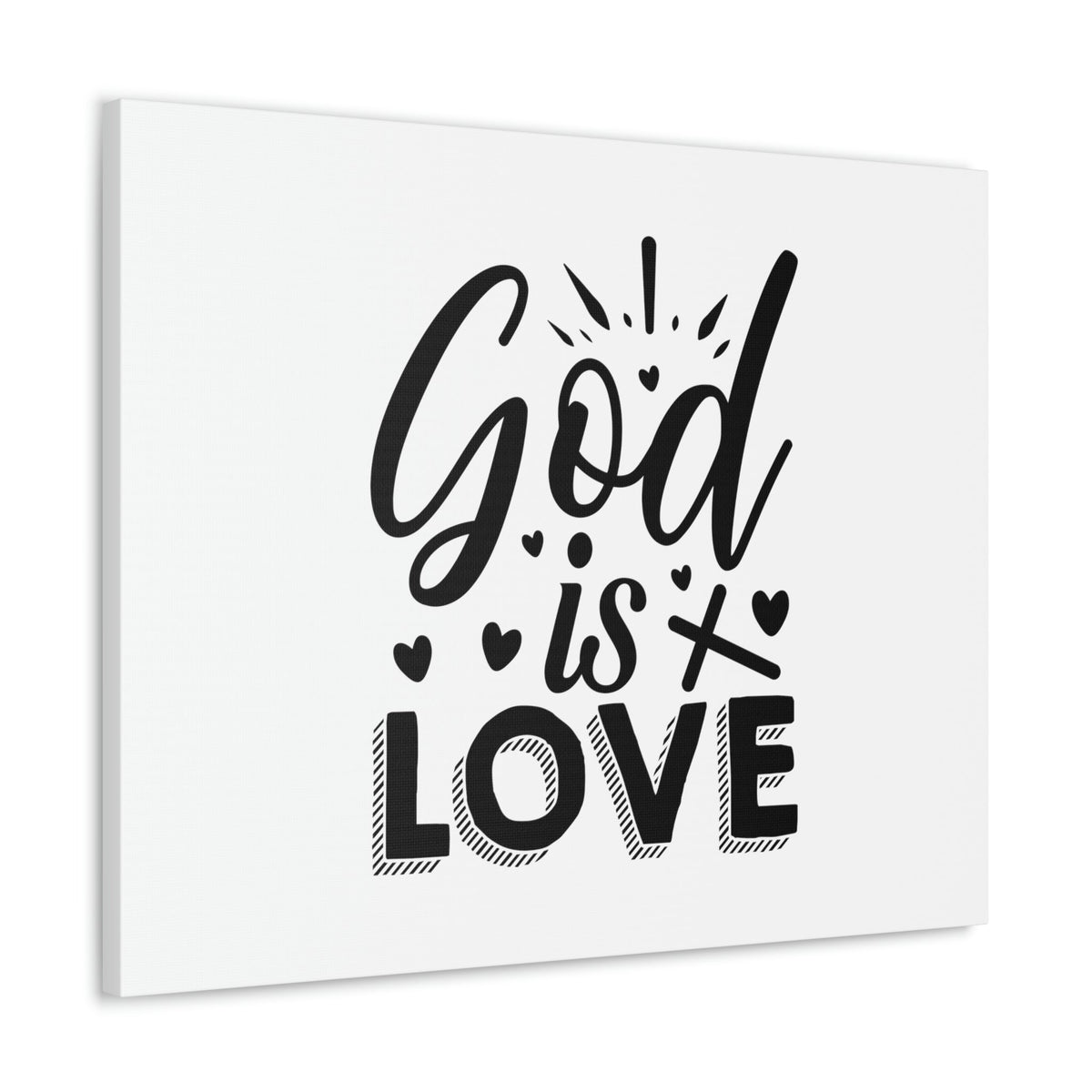 Scripture Walls God Is Love 1 John 4:8 Cross Christian Wall Art Bible Verse Print Ready to Hang Unframed-Express Your Love Gifts