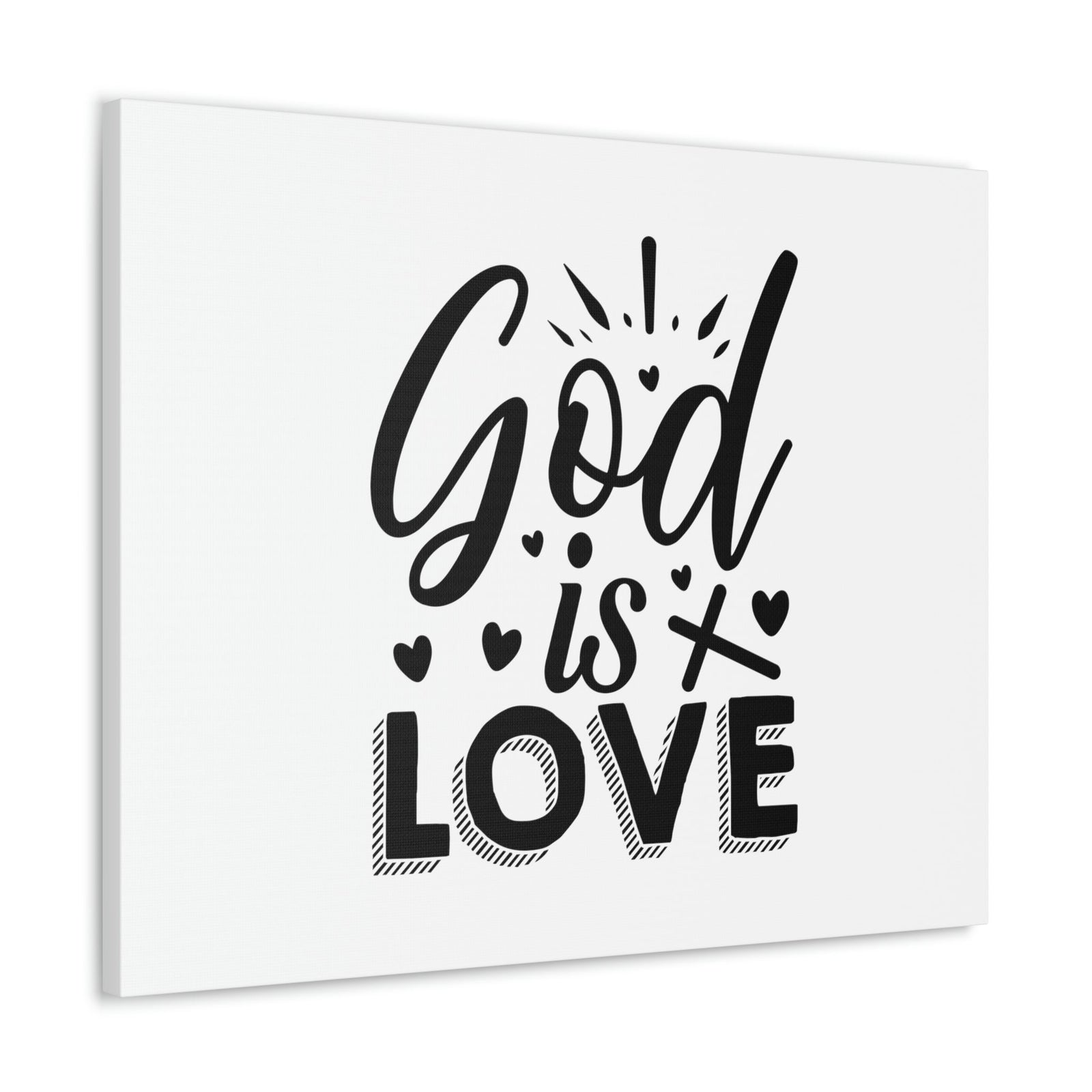 Scripture Walls God Is Love 1 John 4:8 Cross Christian Wall Art Bible Verse Print Ready to Hang Unframed-Express Your Love Gifts