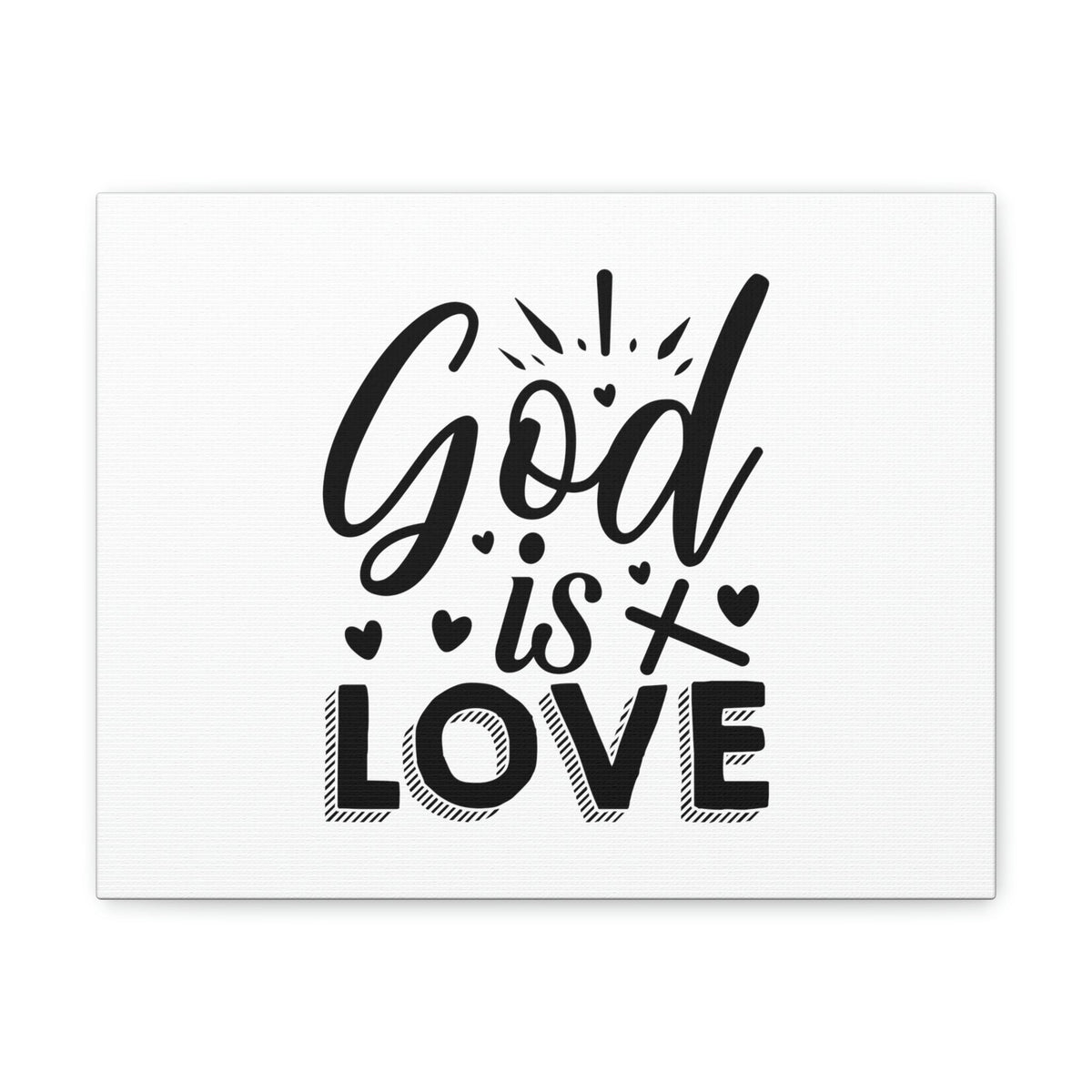 Scripture Walls God Is Love 1 John 4:8 Cross Christian Wall Art Bible Verse Print Ready to Hang Unframed-Express Your Love Gifts