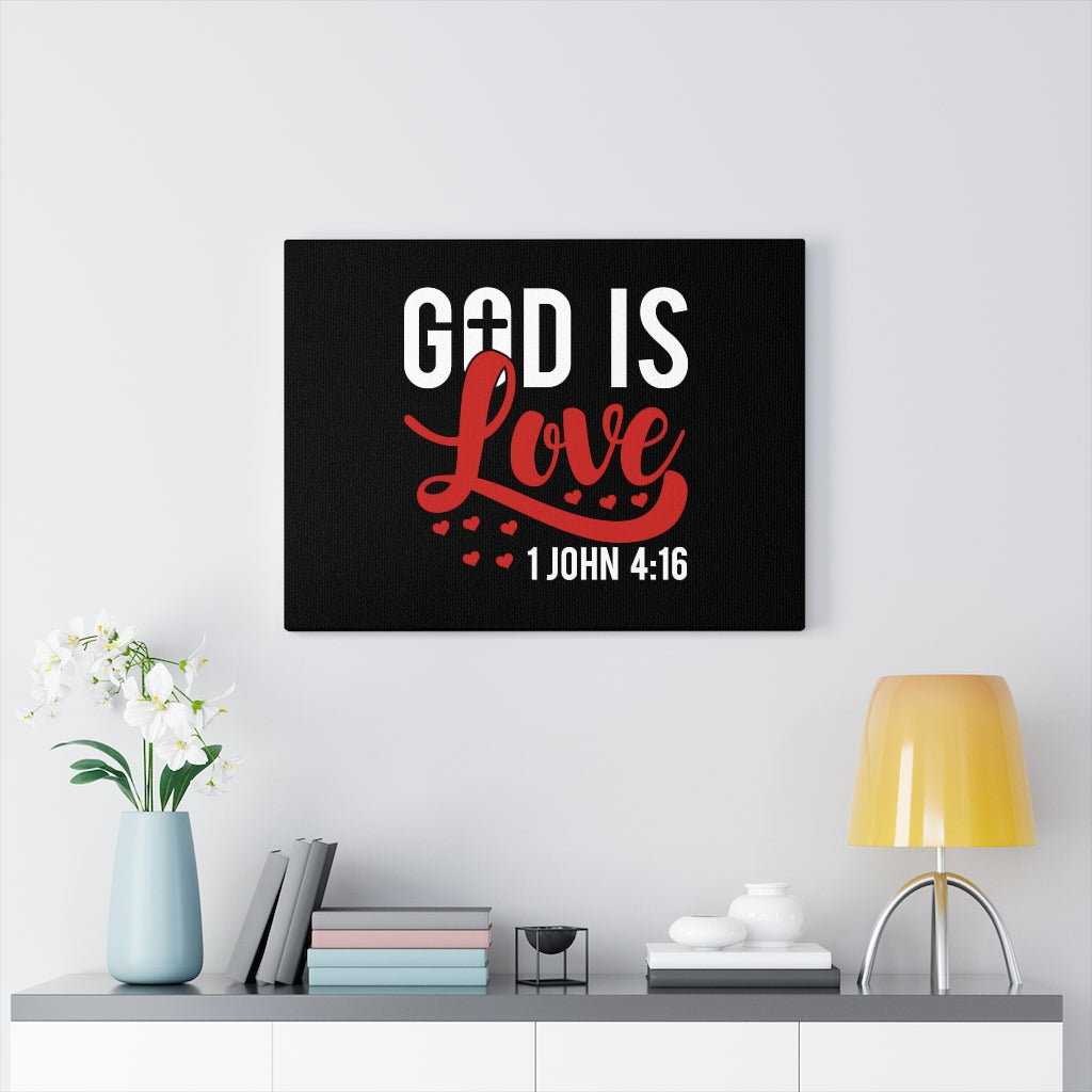 Scripture Walls God Is Love Hearts 1 John 4:16 Bible Verse Canvas Christian Wall Art Ready to Hang Unframed-Express Your Love Gifts