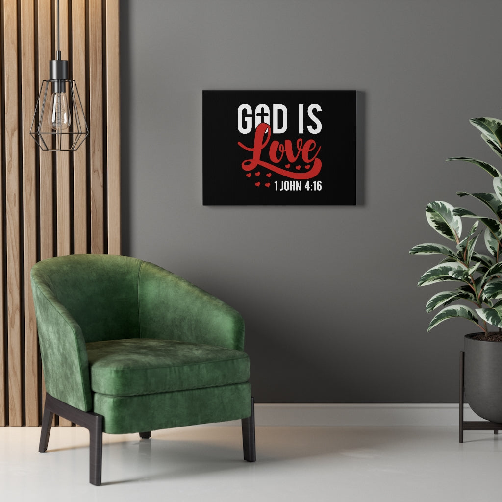 Scripture Walls God Is Love Hearts 1 John 4:16 Bible Verse Canvas Christian Wall Art Ready to Hang Unframed-Express Your Love Gifts