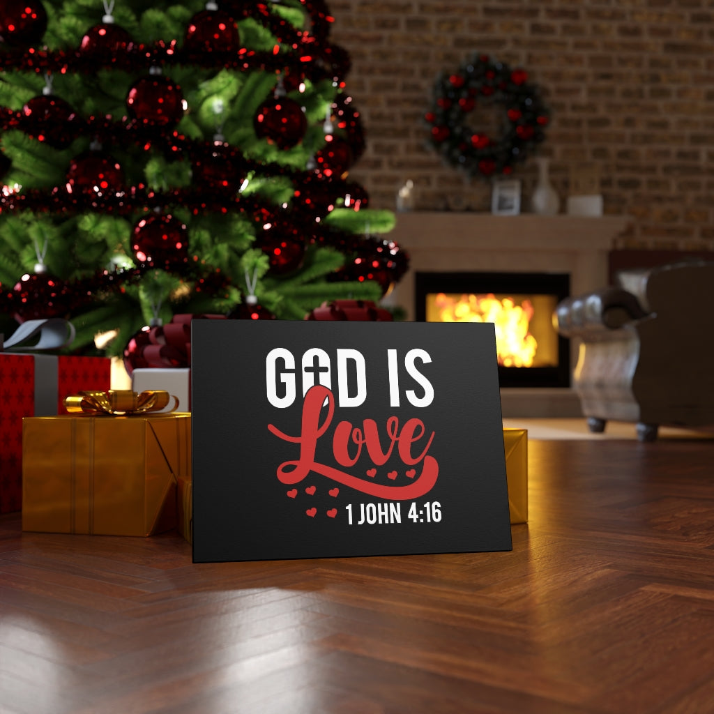 Scripture Walls God Is Love Hearts 1 John 4:16 Bible Verse Canvas Christian Wall Art Ready to Hang Unframed-Express Your Love Gifts