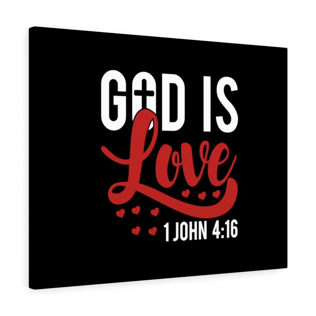 Scripture Walls God Is Love Hearts 1 John 4:16 Bible Verse Canvas Christian Wall Art Ready to Hang Unframed-Express Your Love Gifts