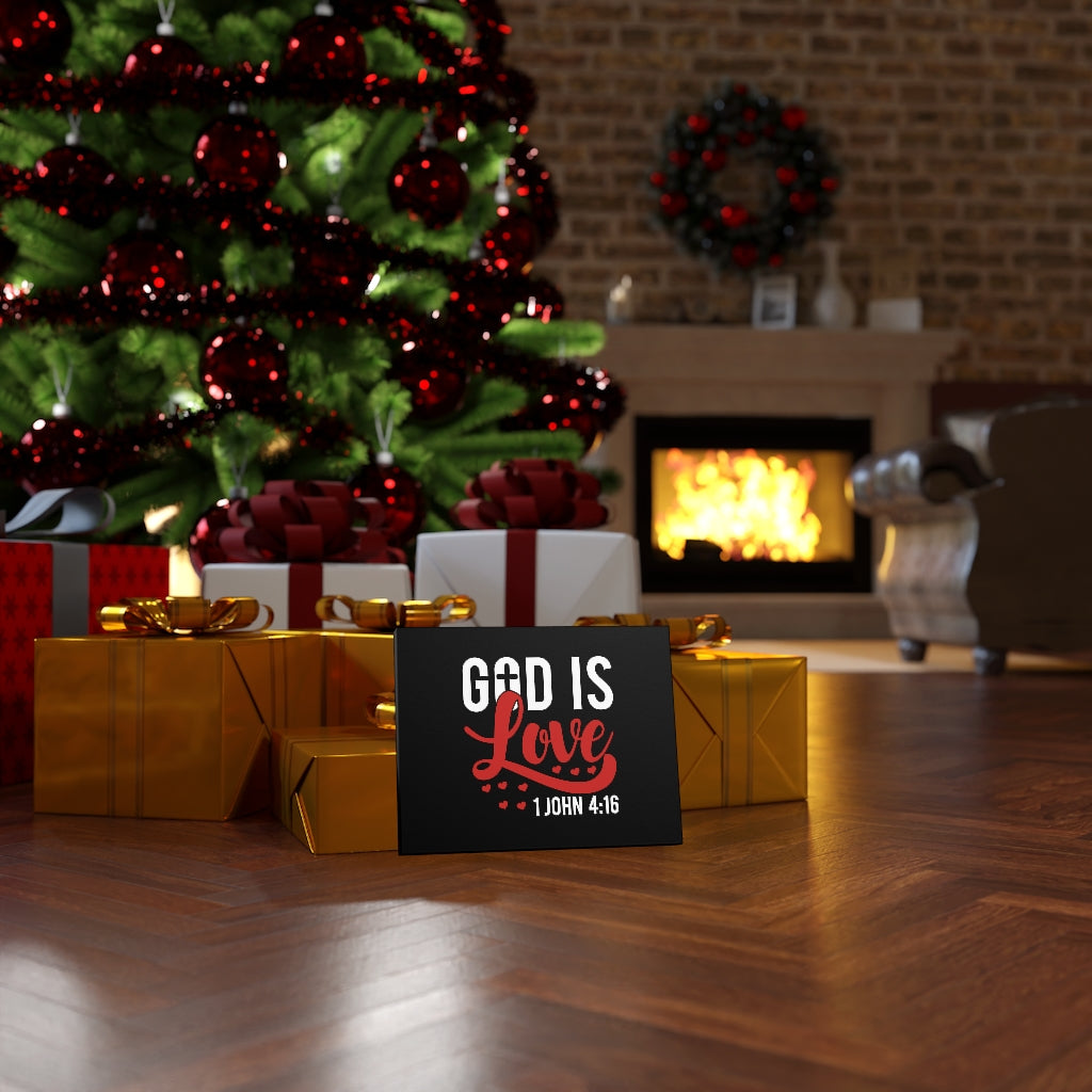 Scripture Walls God Is Love Hearts 1 John 4:16 Bible Verse Canvas Christian Wall Art Ready to Hang Unframed-Express Your Love Gifts