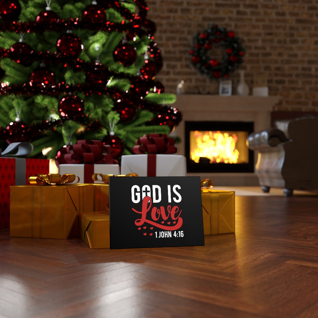 Scripture Walls God Is Love Hearts 1 John 4:16 Bible Verse Canvas Christian Wall Art Ready to Hang Unframed-Express Your Love Gifts