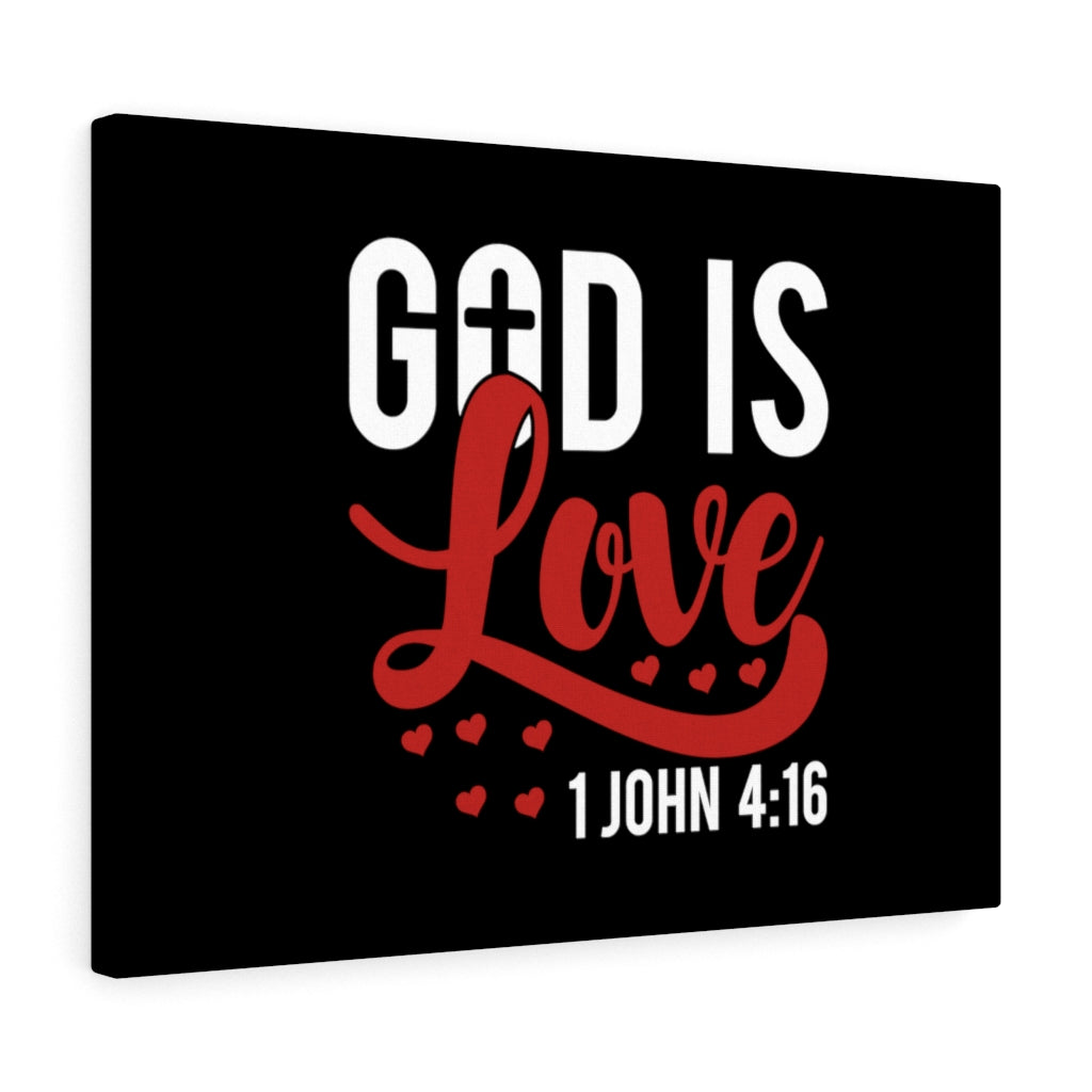 Scripture Walls God Is Love Hearts 1 John 4:16 Bible Verse Canvas Christian Wall Art Ready to Hang Unframed-Express Your Love Gifts