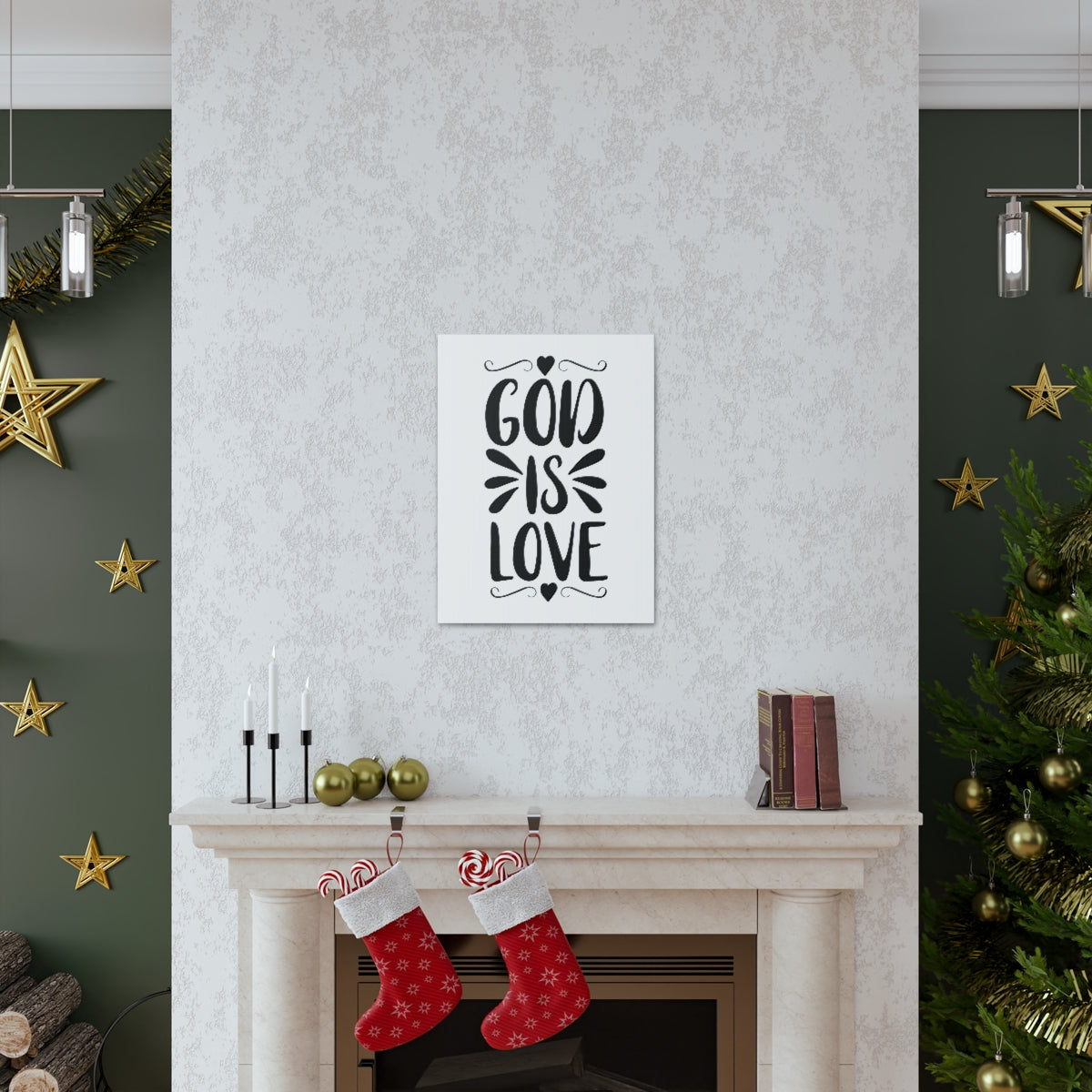 Scripture Walls God Is Love LAMENTATIONS 3:22-23 Christian Wall Art Print Ready to Hang Unframed-Express Your Love Gifts
