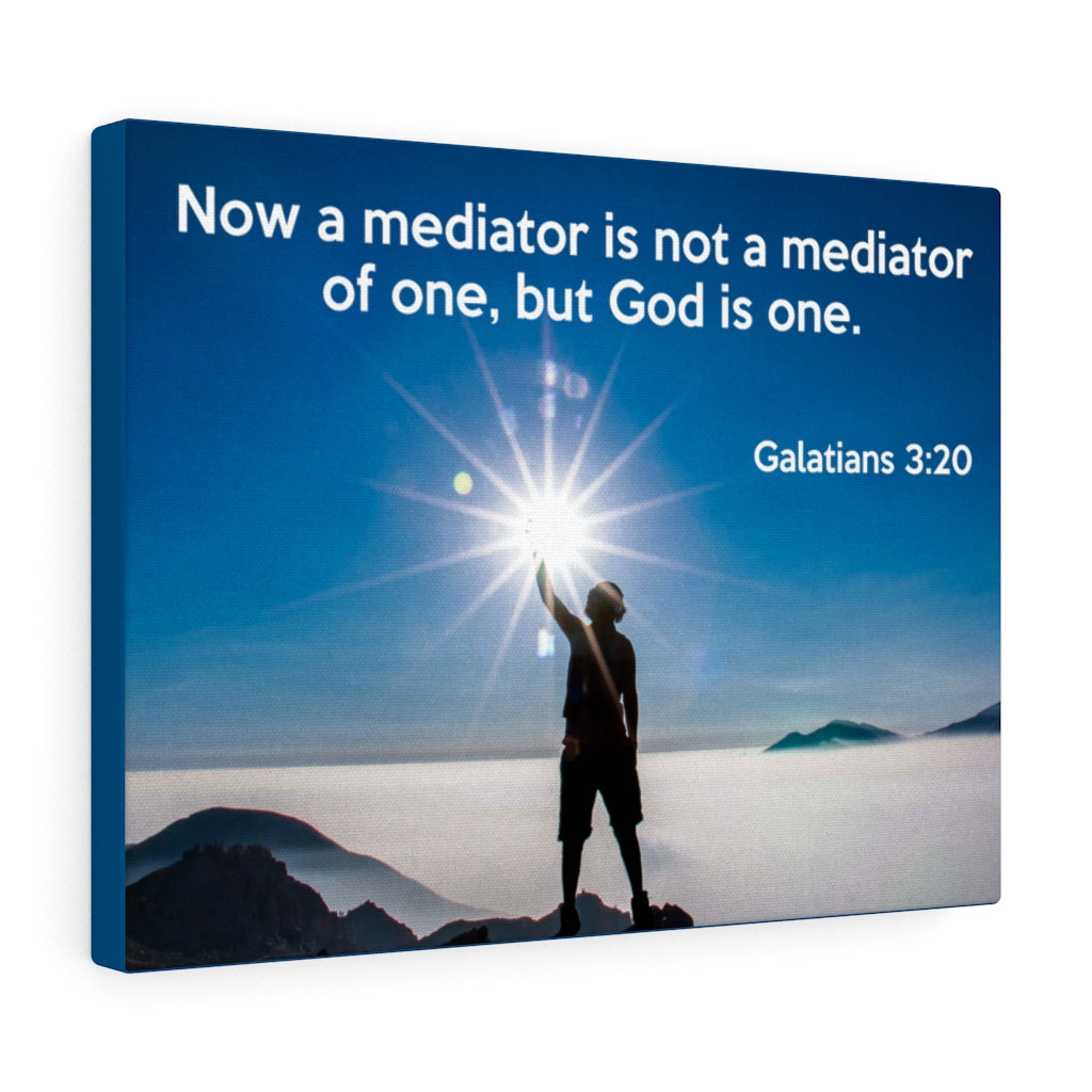 Scripture Walls God is One Galatians 3:20 Bible Verse Canvas Christian Wall Art Ready to Hang Unframed-Express Your Love Gifts