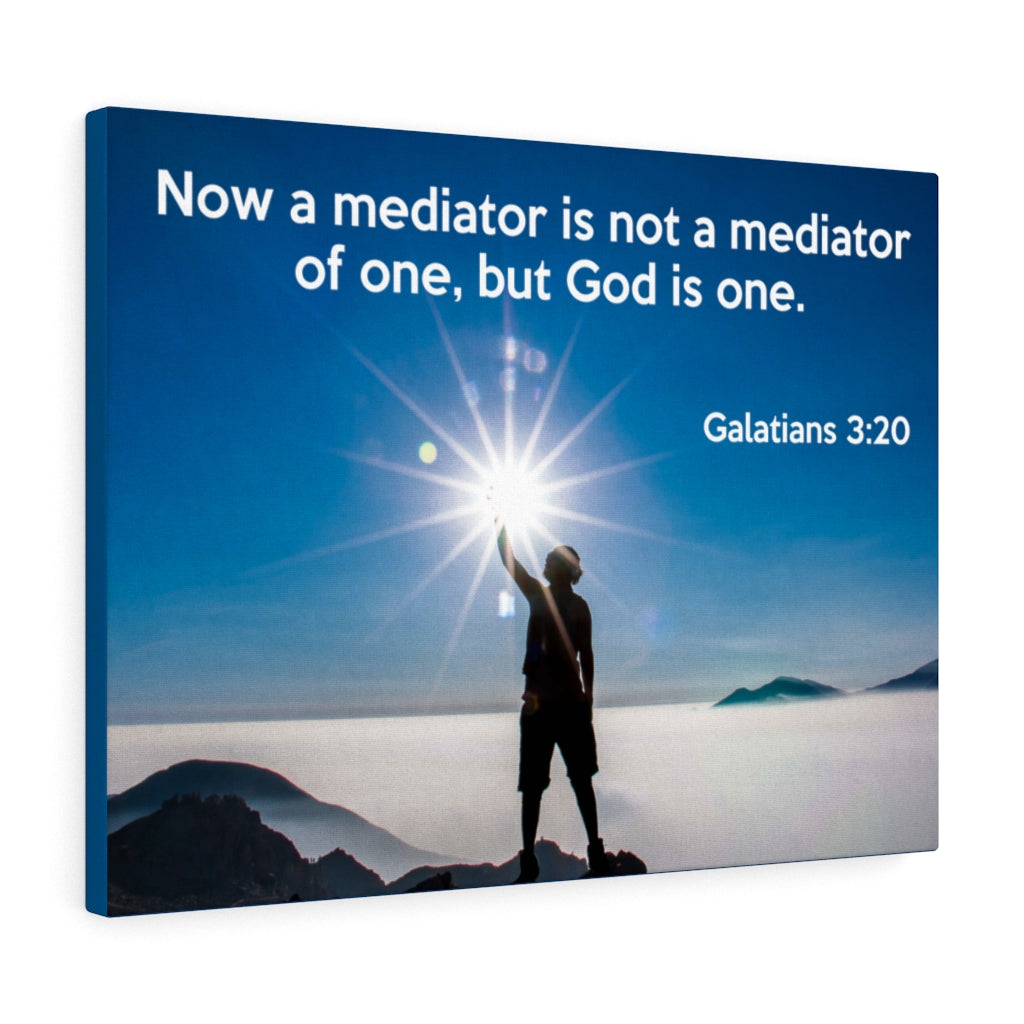 Scripture Walls God is One Galatians 3:20 Bible Verse Canvas Christian Wall Art Ready to Hang Unframed-Express Your Love Gifts