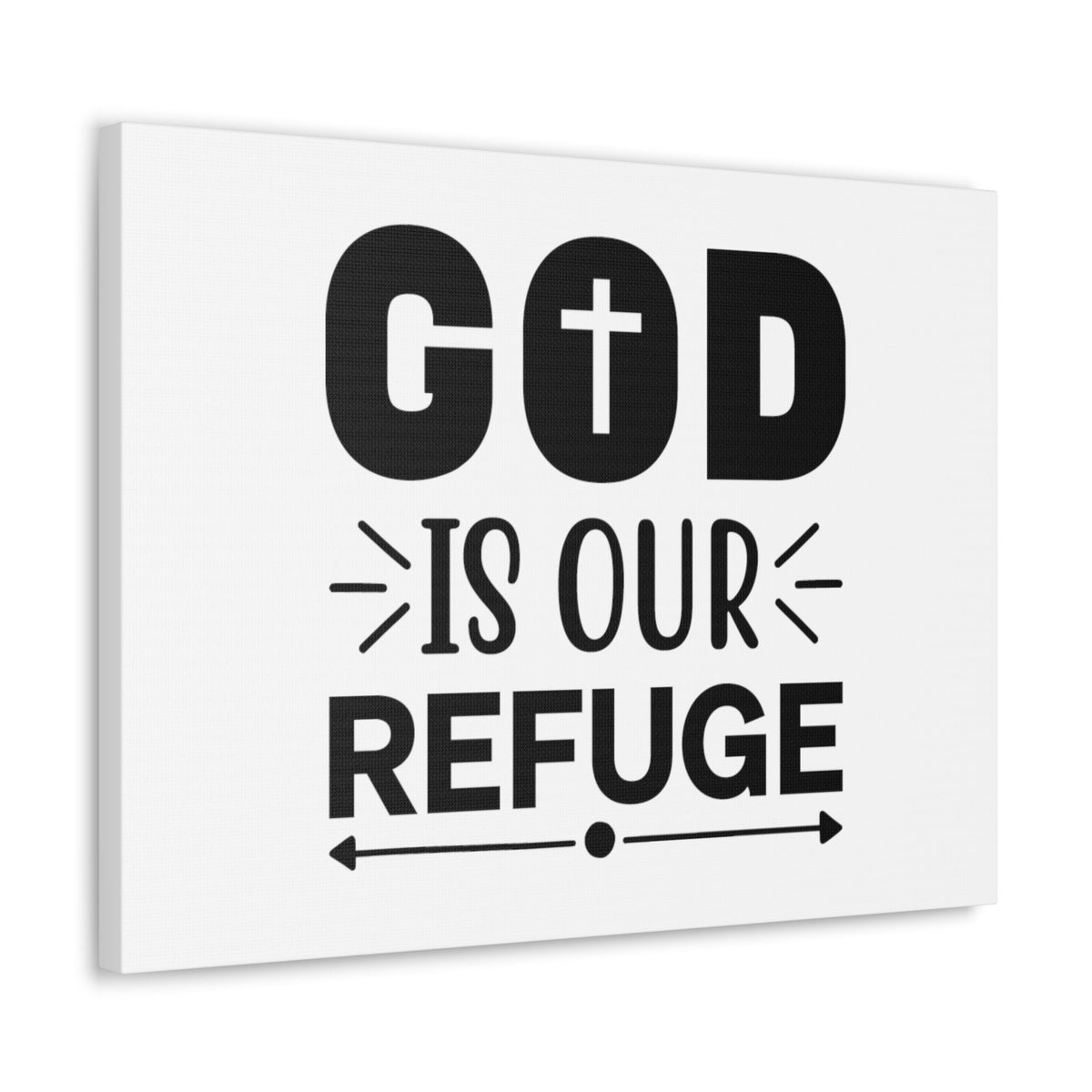 Scripture Walls God Is Our Refuge Psalm 46:1 Christian Wall Art Bible Verse Print Ready to Hang Unframed-Express Your Love Gifts