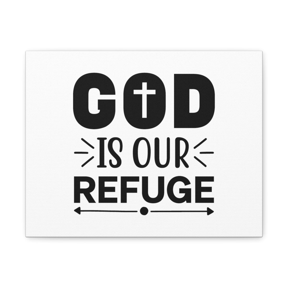 Scripture Walls God Is Our Refuge Psalm 46:1 Christian Wall Art Bible Verse Print Ready to Hang Unframed-Express Your Love Gifts