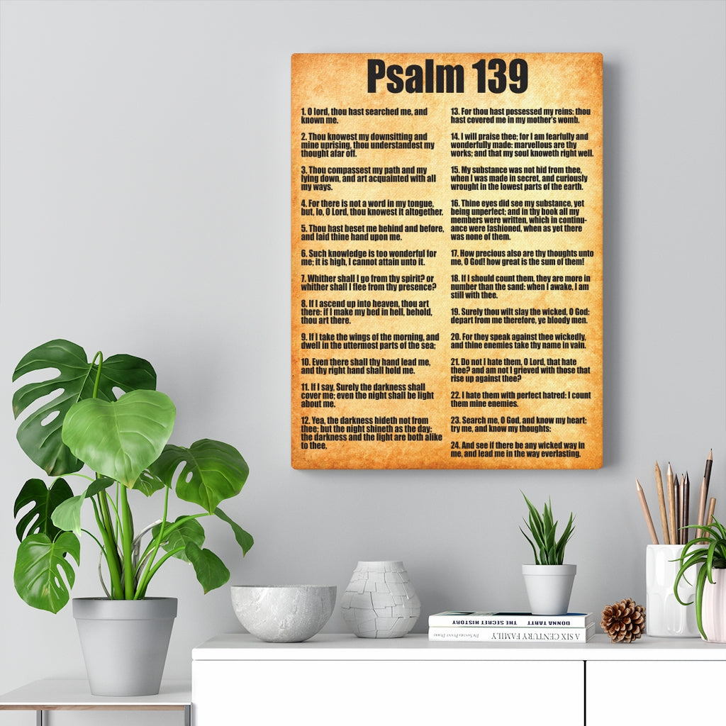 Scripture Walls God is With You Psalm 139 Bible Verse Canvas Christian Wall Art Ready to Hang Unframed-Express Your Love Gifts