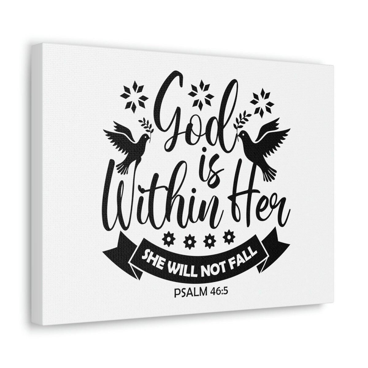 Scripture Walls God Is Within Her Psalm 46:5 Bird Christian Wall Art Bible Verse Print Ready to Hang Unframed-Express Your Love Gifts