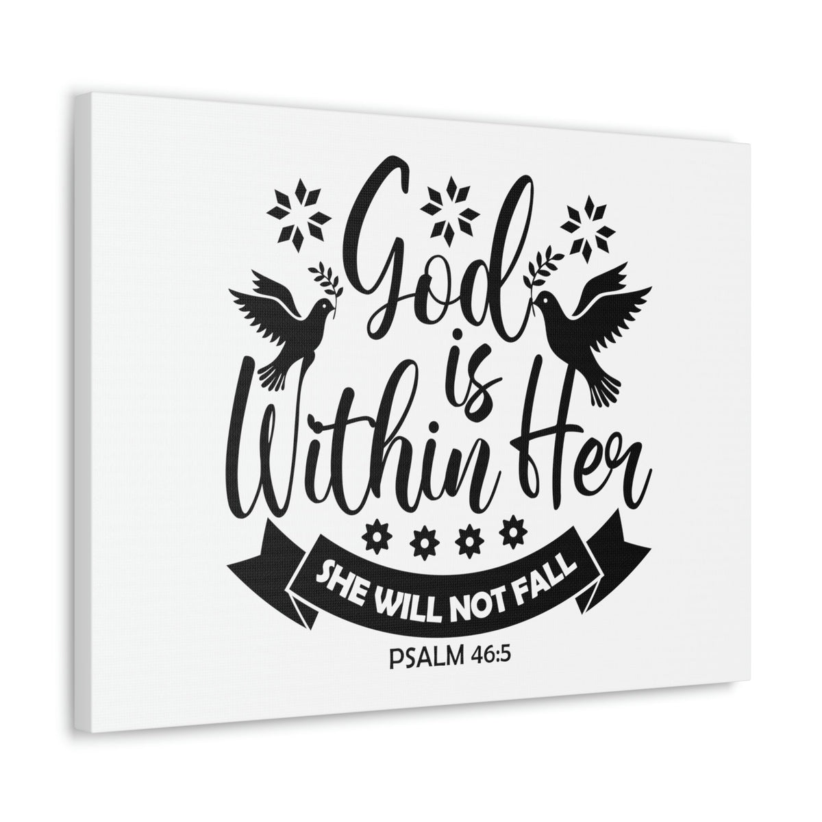 Scripture Walls God Is Within Her Psalm 46:5 Bird Christian Wall Art Bible Verse Print Ready to Hang Unframed-Express Your Love Gifts