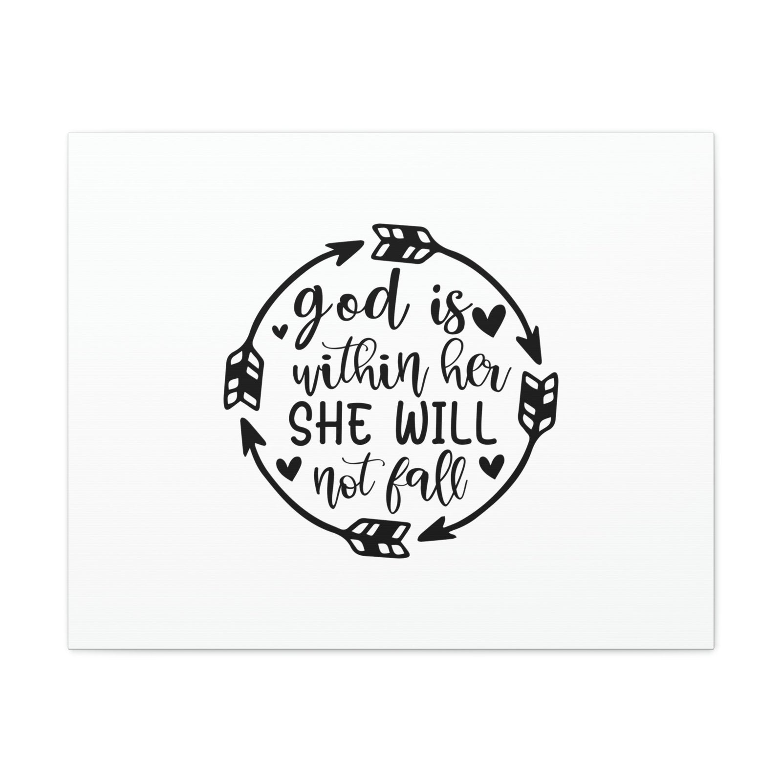 Scripture Walls God Is Within Her She Will Not Fall Psalm 46:5 Christian Wall Art Bible Verse Print Ready to Hang Unframed-Express Your Love Gifts