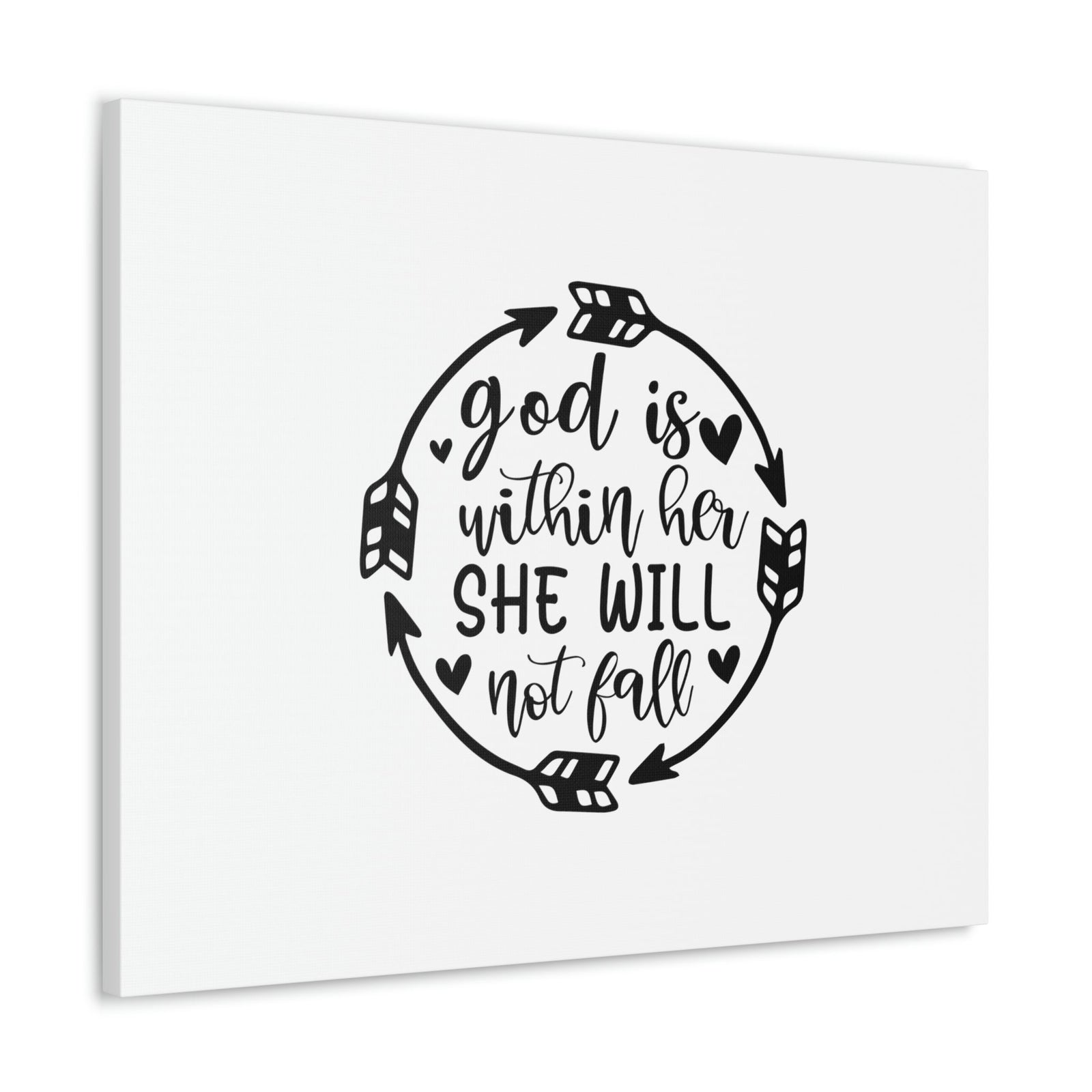 Scripture Walls God Is Within Her She Will Not Fall Psalm 46:5 Christian Wall Art Bible Verse Print Ready to Hang Unframed-Express Your Love Gifts
