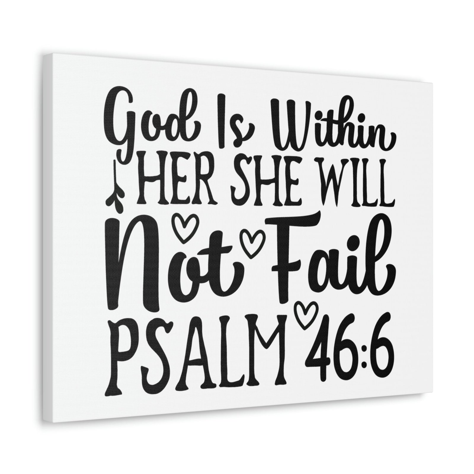 Scripture Walls God Is Within Psalm 46:6 Bible Verse Canvas Christian Wall Art Ready to Hang Unframed-Express Your Love Gifts