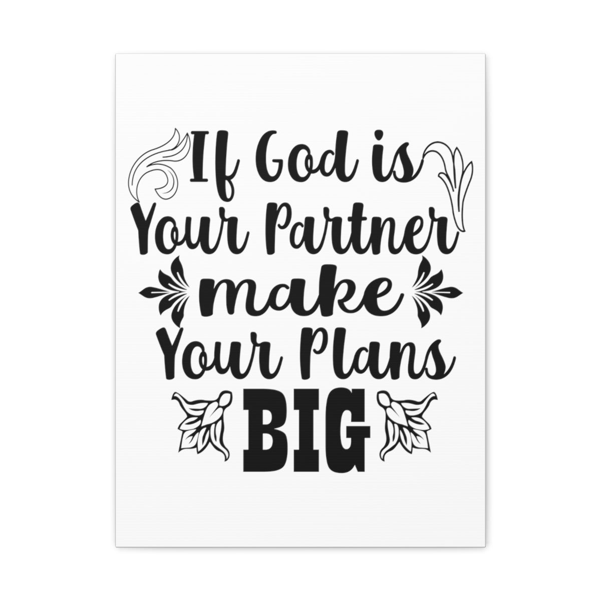 Scripture Walls God is Your Partner Jeremiah 29:11 Christian Wall Art Print Ready to Hang Unframed-Express Your Love Gifts