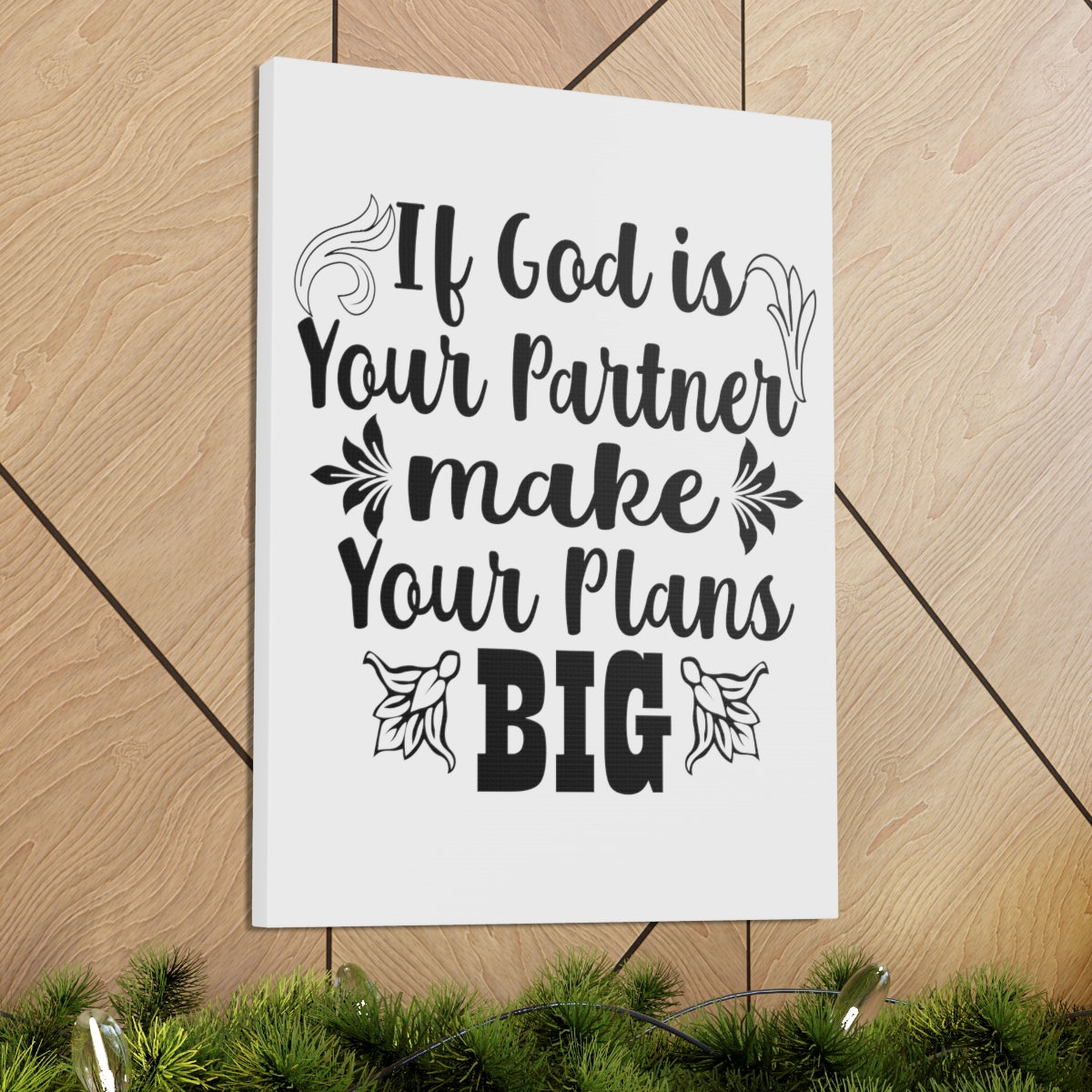 Scripture Walls God is Your Partner Jeremiah 29:11 Christian Wall Art Print Ready to Hang Unframed-Express Your Love Gifts