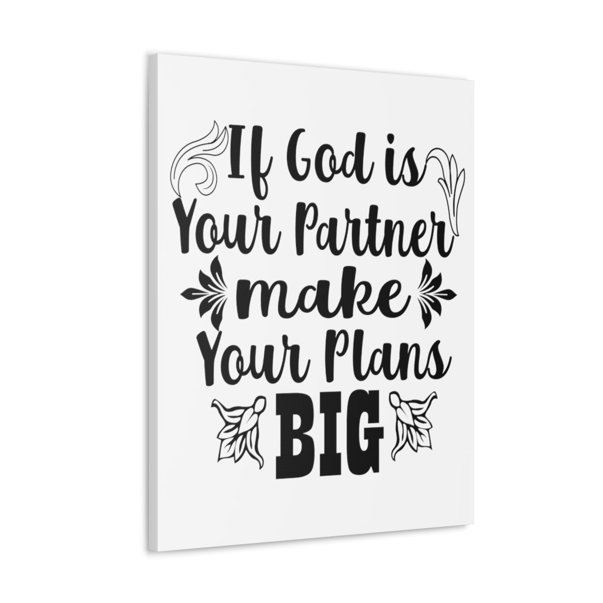 Scripture Walls God is Your Partner Jeremiah 29:11 Christian Wall Art Print Ready to Hang Unframed-Express Your Love Gifts