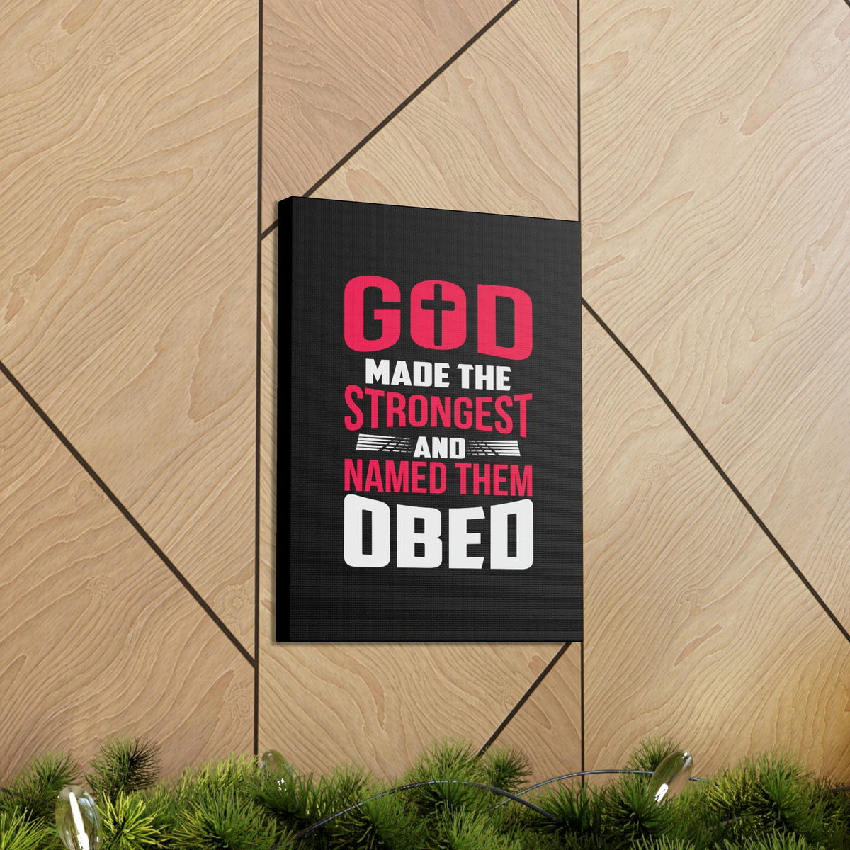 Scripture Walls God Made The Strongest Philippians 4:13 Christian Wall Art Bible Verse Print Ready to Hang Unframed-Express Your Love Gifts