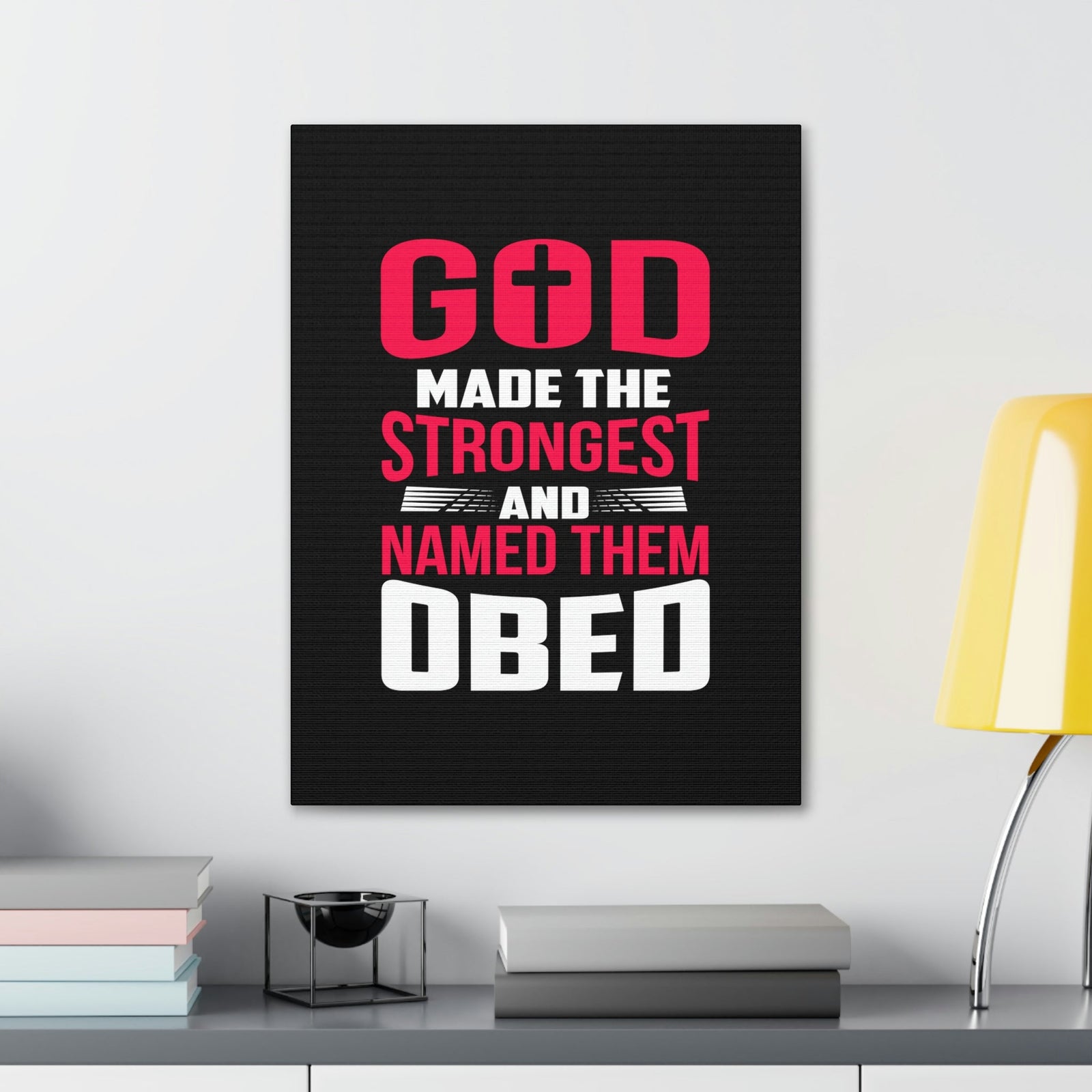 Scripture Walls God Made The Strongest Philippians 4:13 Christian Wall Art Bible Verse Print Ready to Hang Unframed-Express Your Love Gifts
