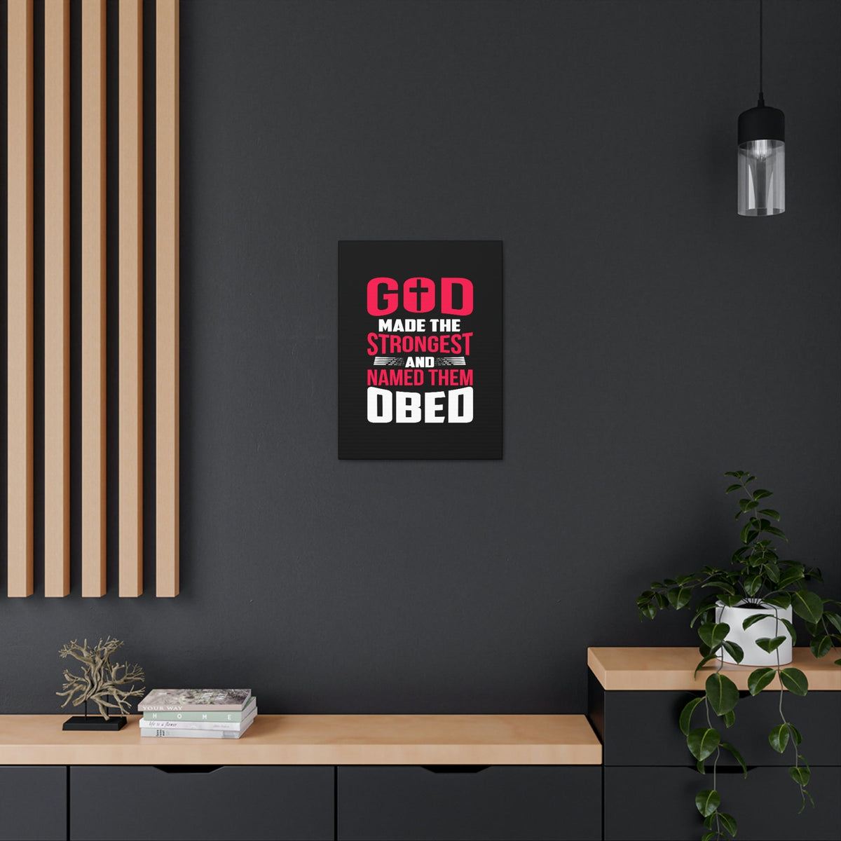 Scripture Walls God Made The Strongest Philippians 4:13 Christian Wall Art Bible Verse Print Ready to Hang Unframed-Express Your Love Gifts