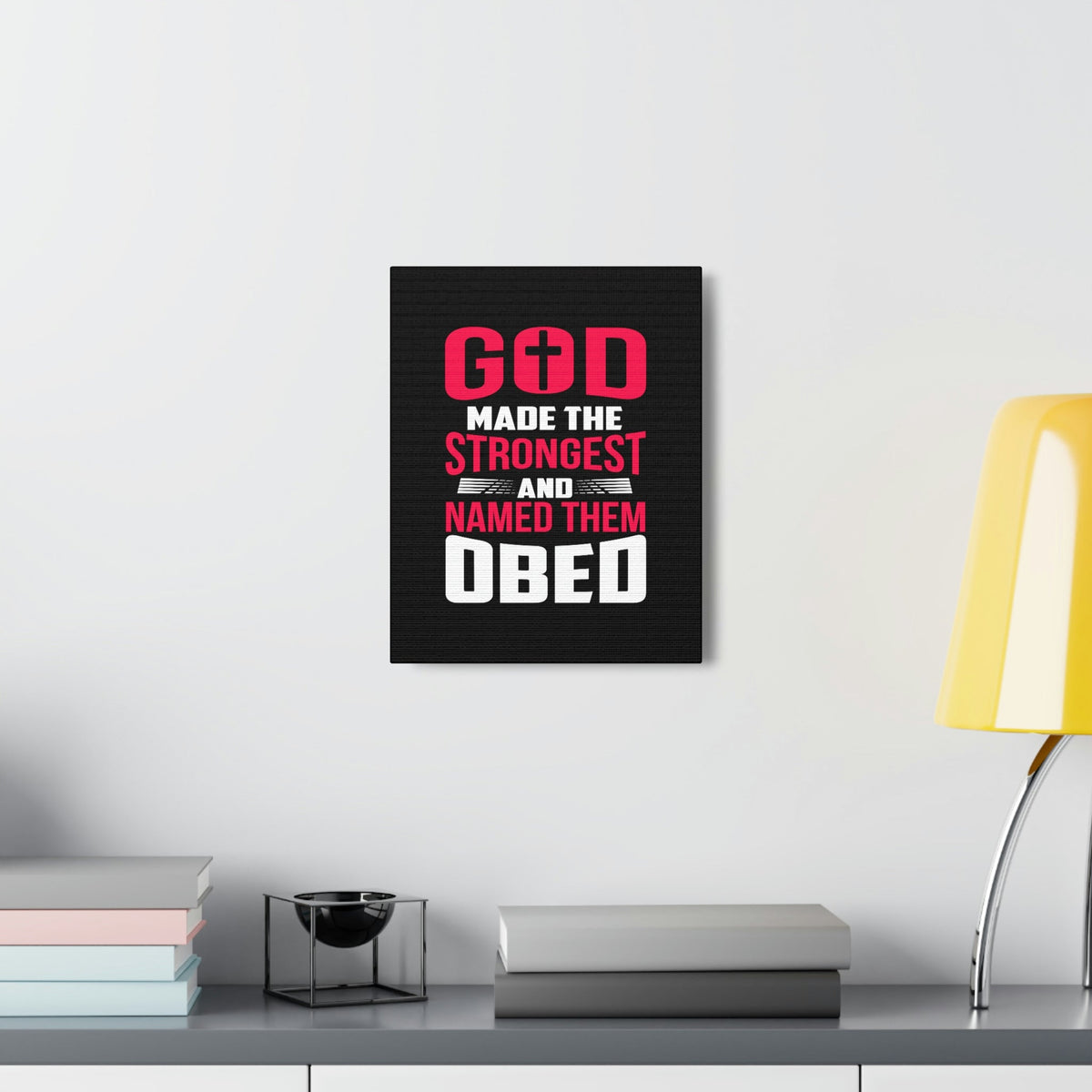 Scripture Walls God Made The Strongest Philippians 4:13 Christian Wall Art Bible Verse Print Ready to Hang Unframed-Express Your Love Gifts