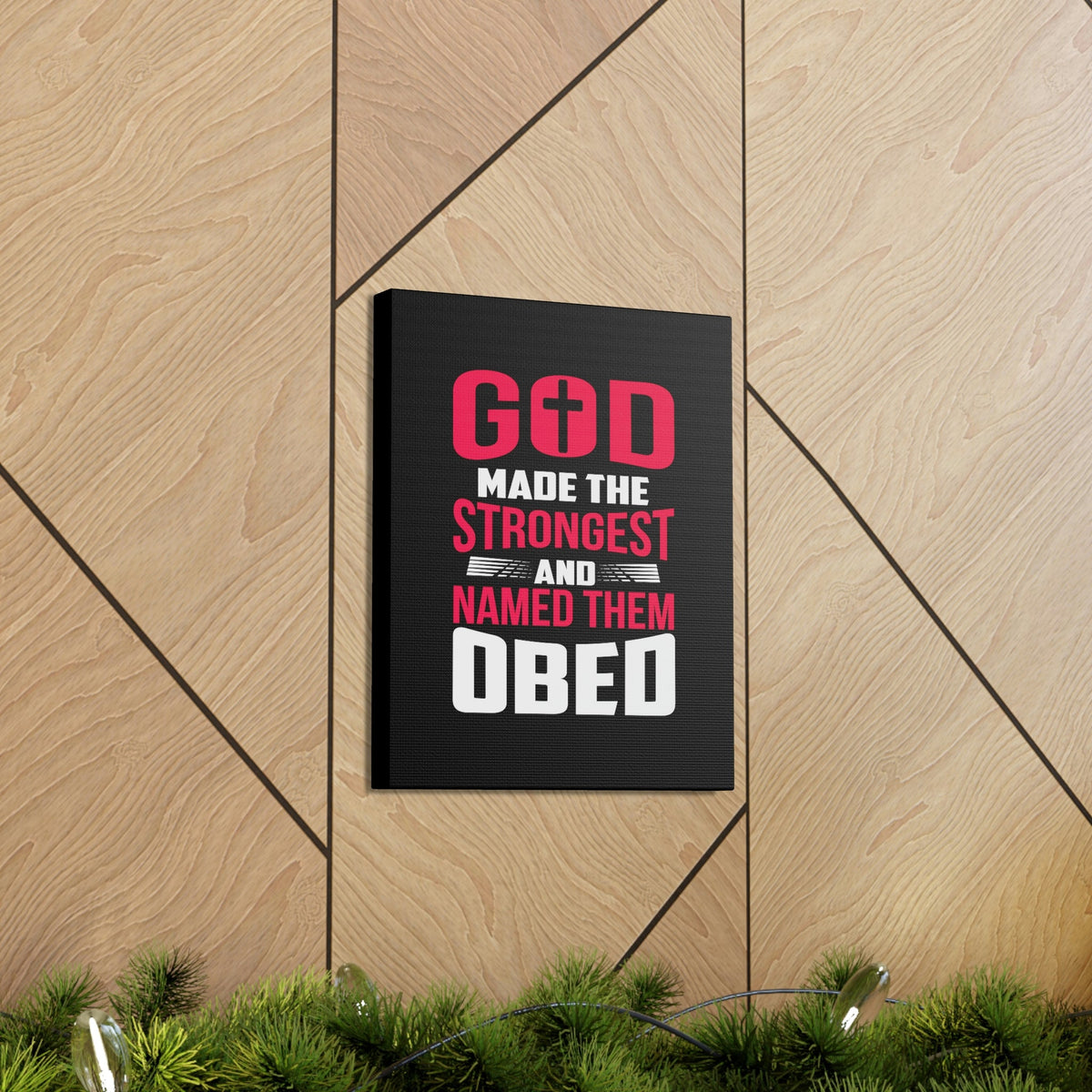 Scripture Walls God Made The Strongest Philippians 4:13 Christian Wall Art Bible Verse Print Ready to Hang Unframed-Express Your Love Gifts