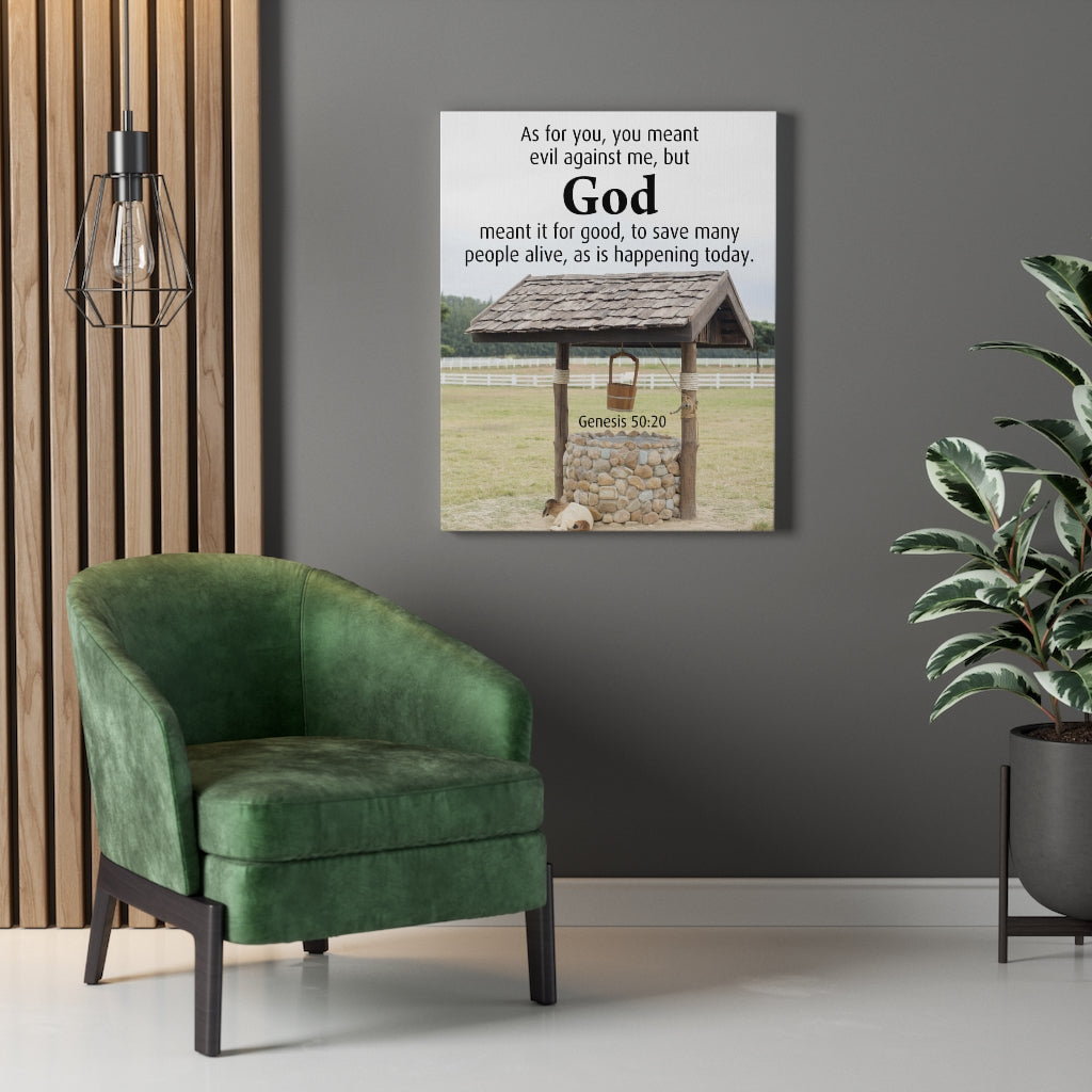 Scripture Walls God Meant It Genesis 50:20 Christian Home Decor Bible Art Unframed-Express Your Love Gifts