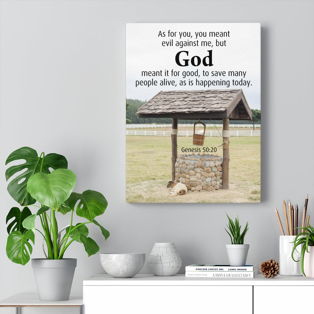 Scripture Walls God Meant It Genesis 50:20 Christian Home Decor Bible Art Unframed-Express Your Love Gifts