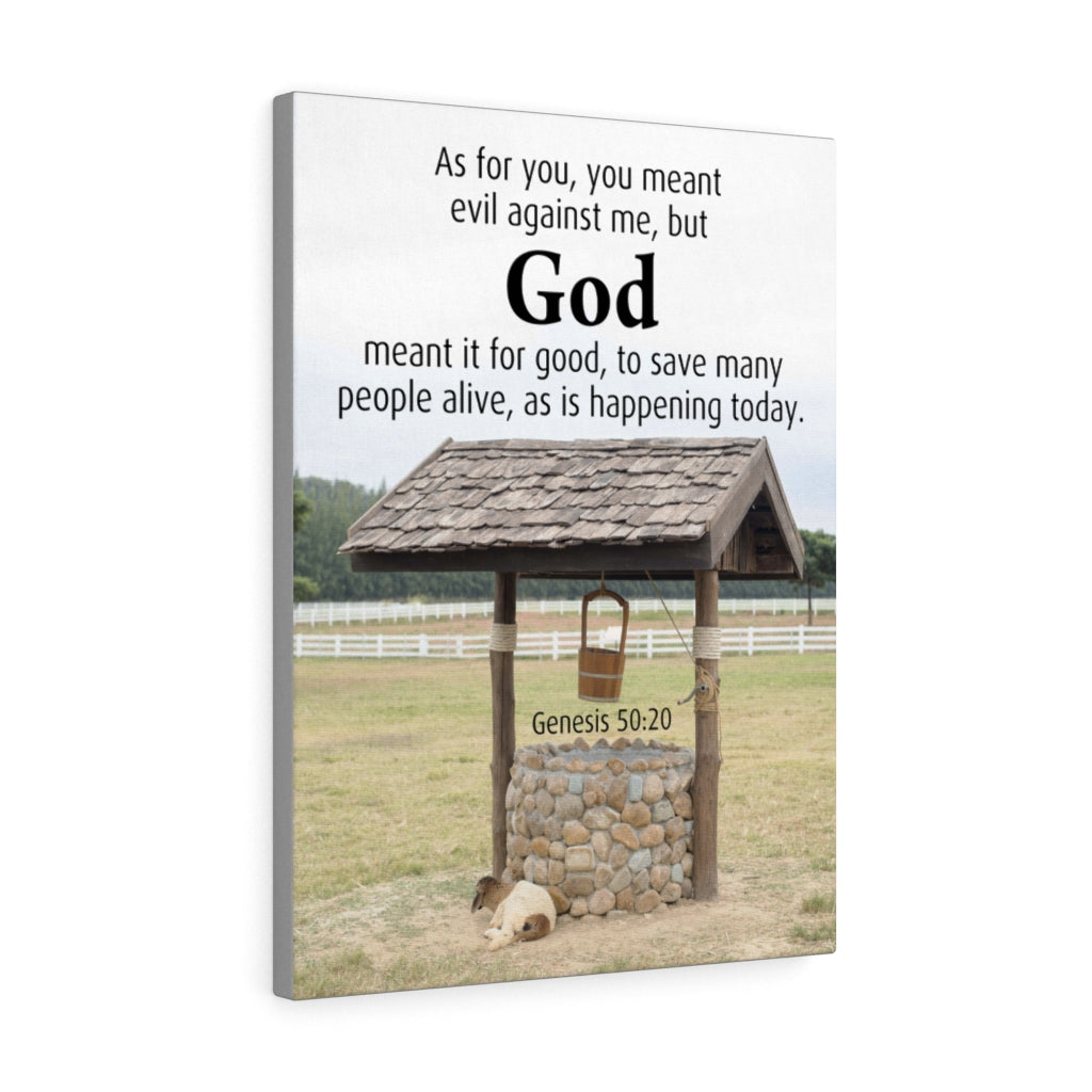 Scripture Walls God Meant It Genesis 50:20 Christian Home Decor Bible Art Unframed-Express Your Love Gifts
