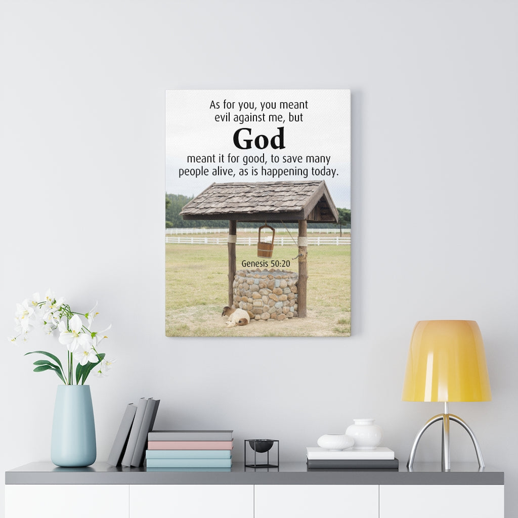 Scripture Walls God Meant It Genesis 50:20 Christian Home Decor Bible Art Unframed-Express Your Love Gifts