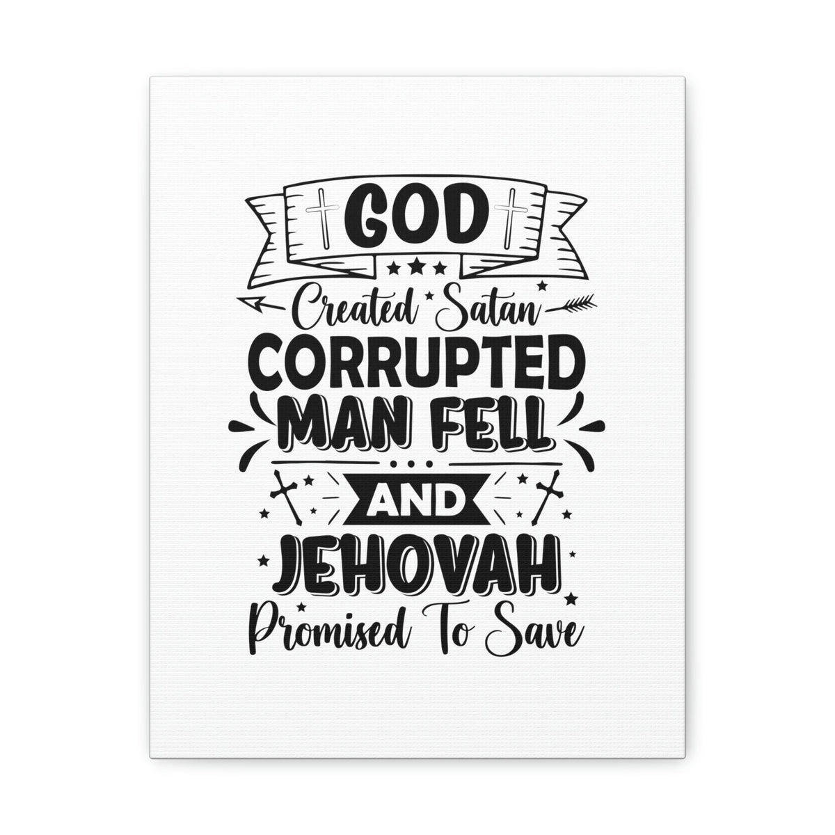 Scripture Walls God Promised To Save 1 John 1:9 Christian Wall Art Bible Verse Print Ready to Hang Unframed-Express Your Love Gifts