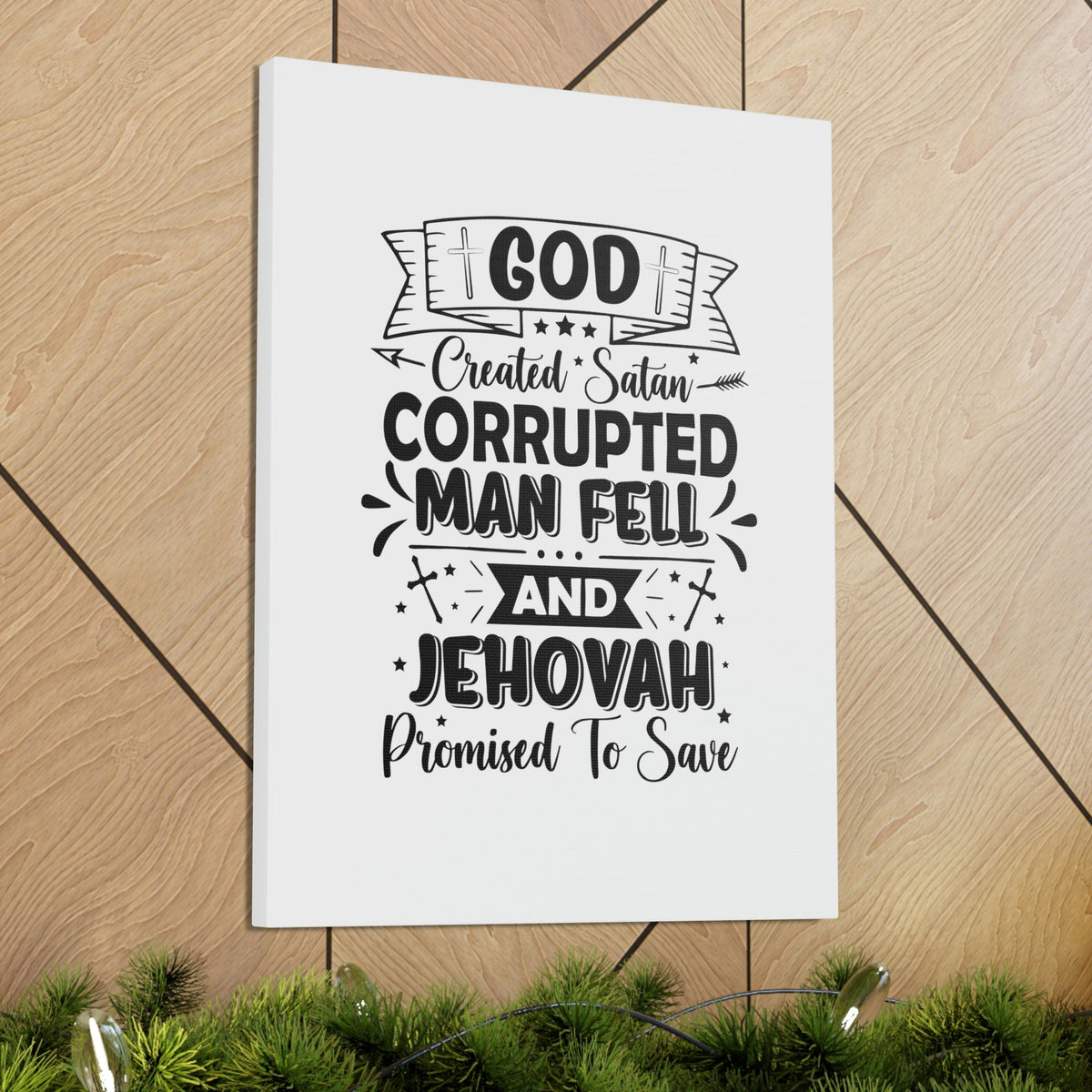 Scripture Walls God Promised To Save 1 John 1:9 Christian Wall Art Bible Verse Print Ready to Hang Unframed-Express Your Love Gifts
