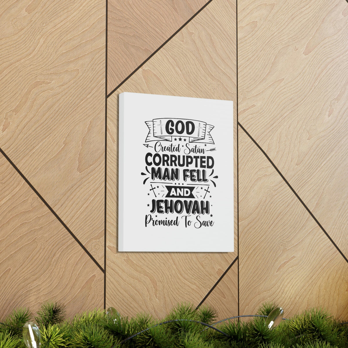 Scripture Walls God Promised To Save 1 John 1:9 Christian Wall Art Bible Verse Print Ready to Hang Unframed-Express Your Love Gifts
