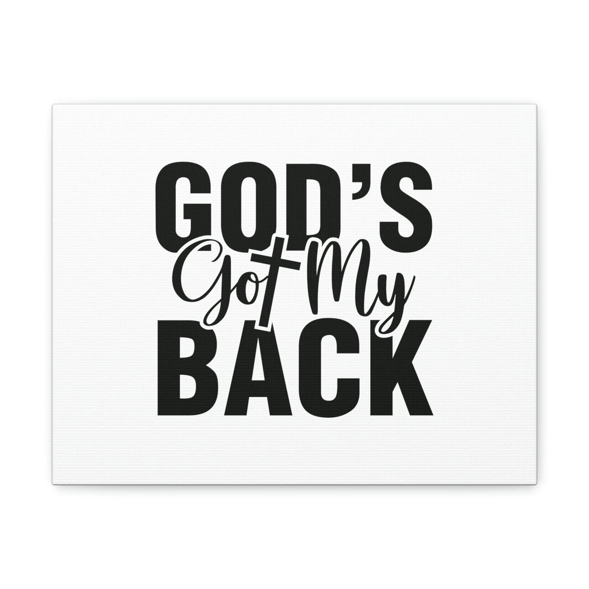 Scripture Walls God's Got My Back Jeremiah 29:11 Christian Wall Art Bible Verse Print Ready to Hang Unframed-Express Your Love Gifts