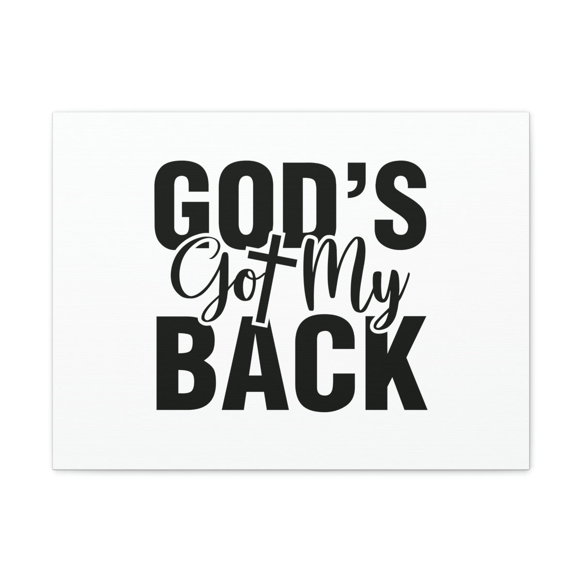 Scripture Walls God's Got My Back Jeremiah 29:11 Christian Wall Art Bible Verse Print Ready to Hang Unframed-Express Your Love Gifts