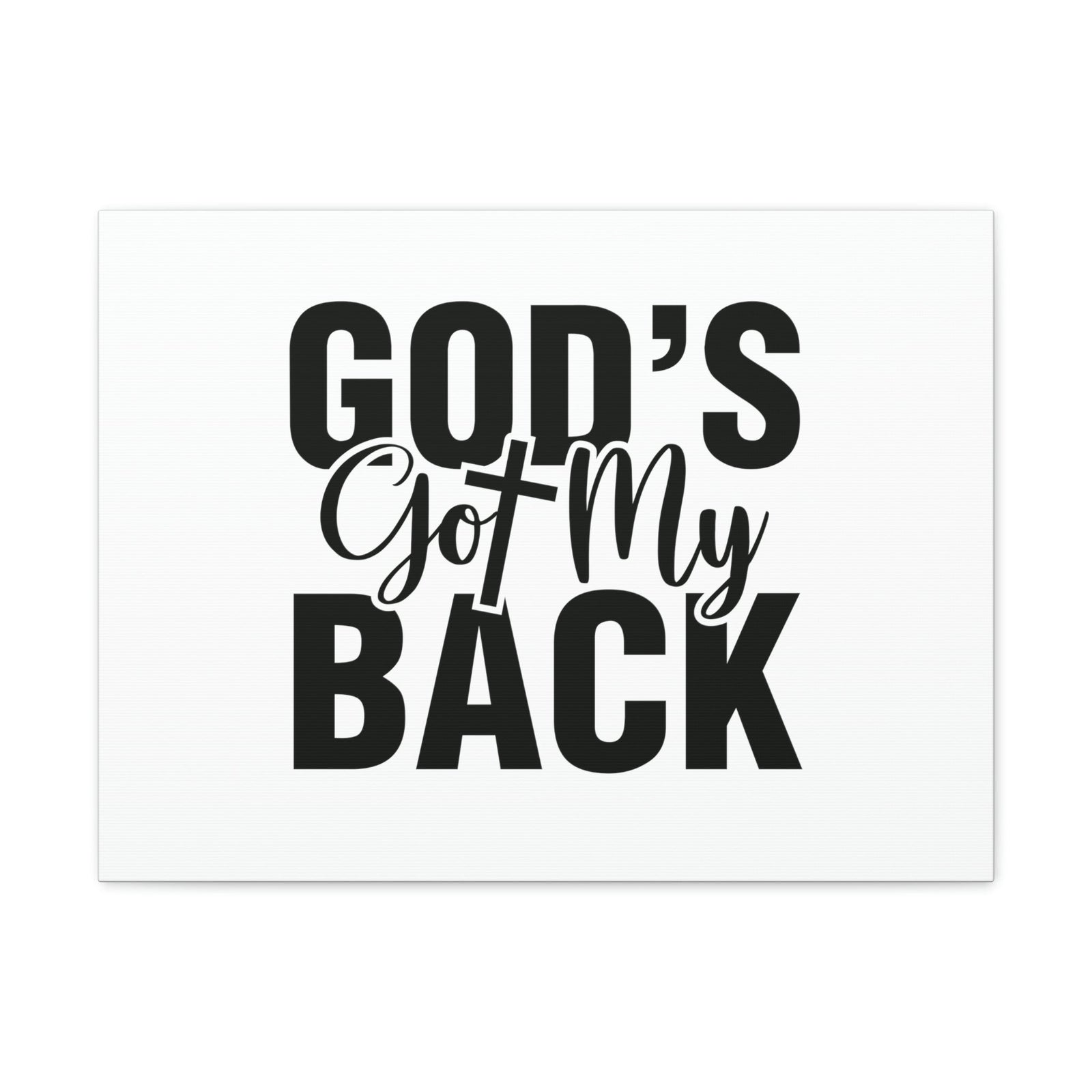 Scripture Walls God's Got My Back Jeremiah 29:11 Christian Wall Art Bible Verse Print Ready to Hang Unframed-Express Your Love Gifts