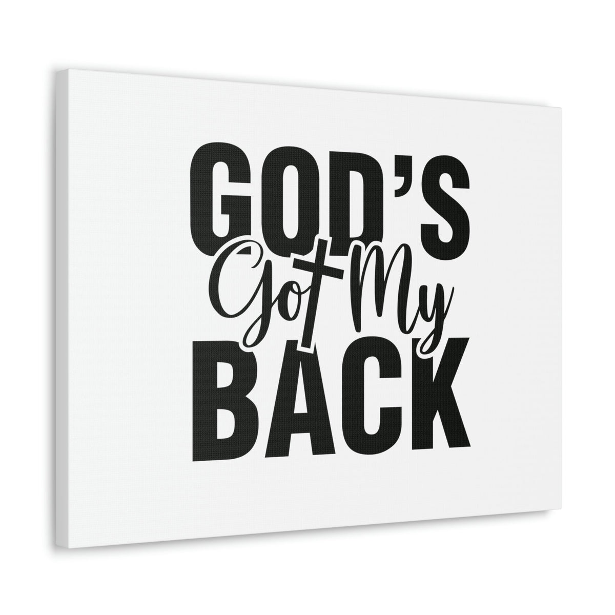 Scripture Walls God's Got My Back Jeremiah 29:11 Christian Wall Art Bible Verse Print Ready to Hang Unframed-Express Your Love Gifts
